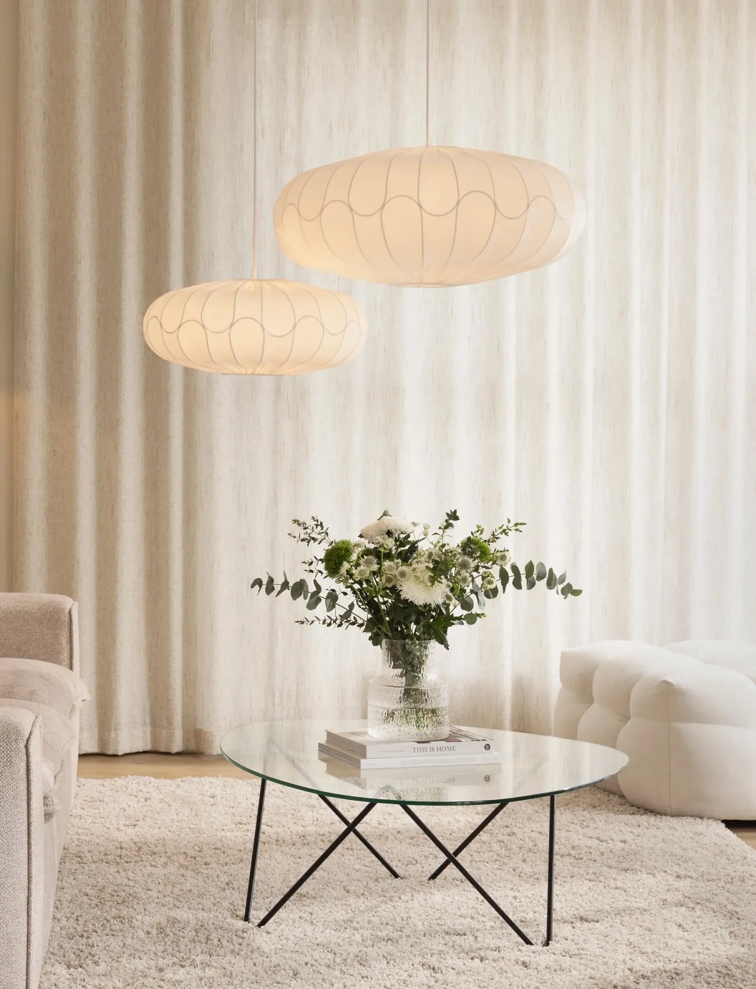 Globen Lighting Lamp Shade Bladverk 50 White, H20, Lighting, Weiß - Shades, Homeware