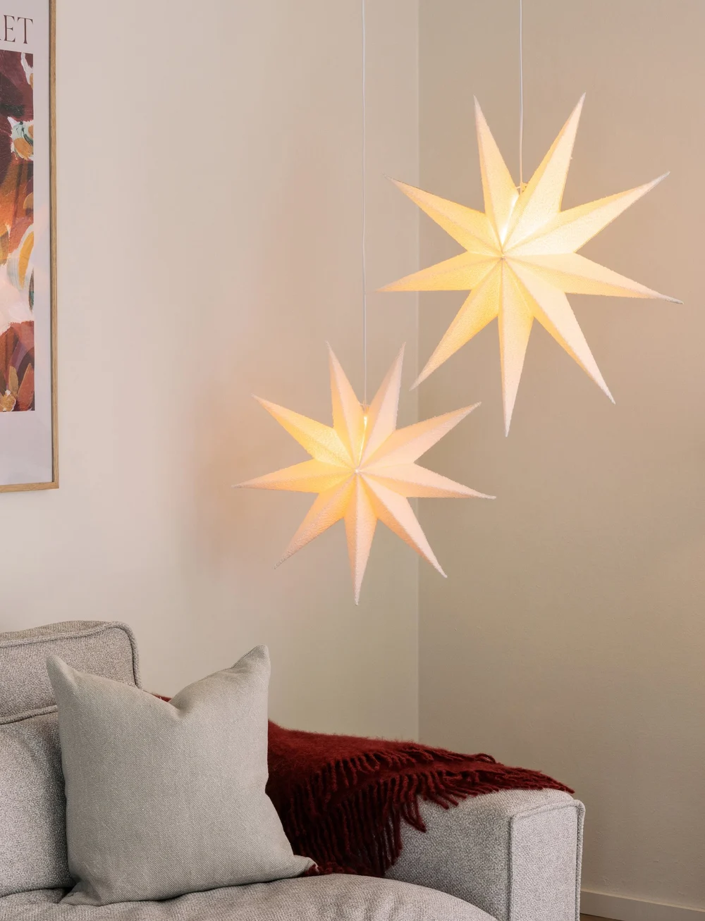 Globen Lighting - Christmas Star Stella Bouclé 75 - sternenlichter - white - 1