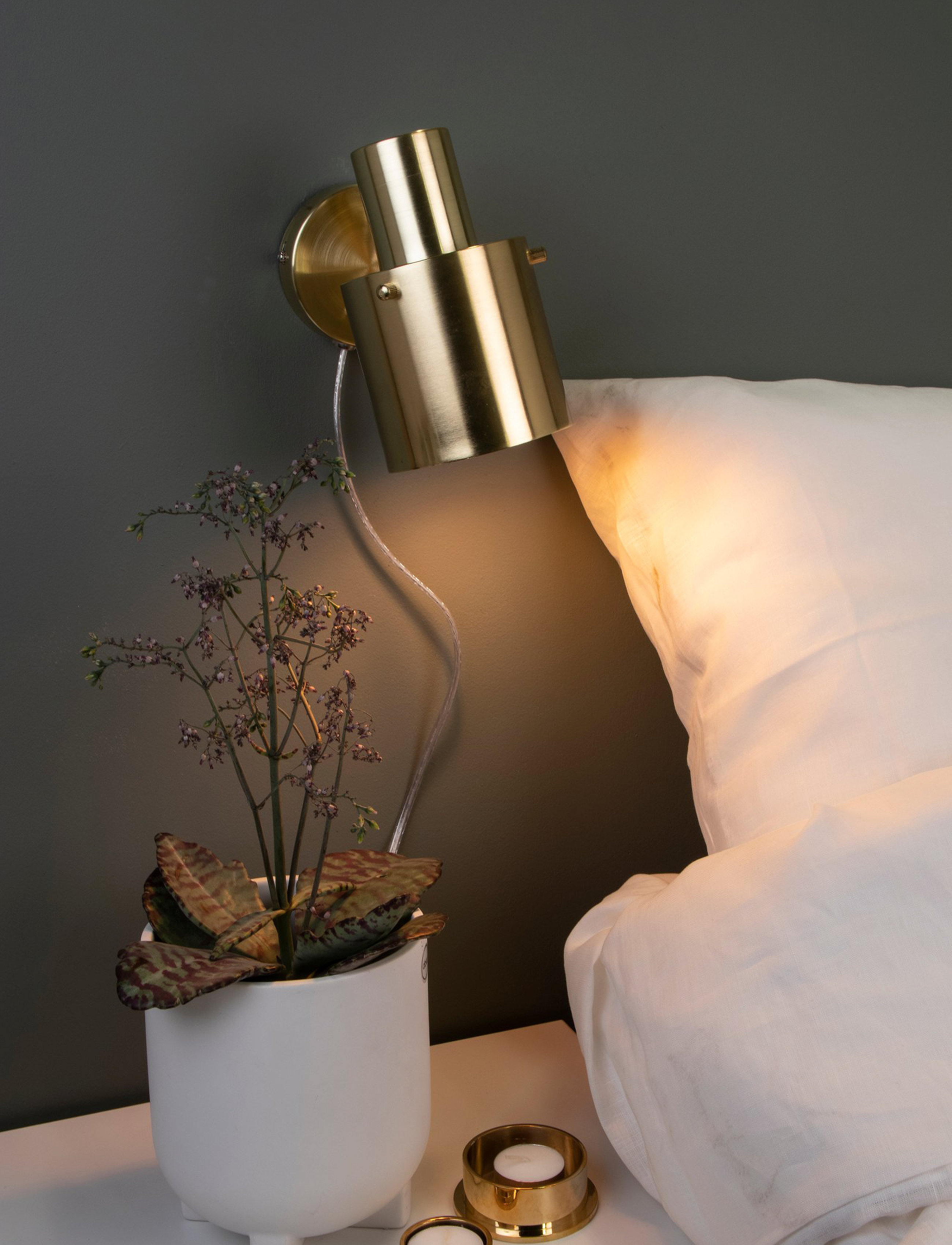 Globen Lighting Væglampe Clark 1, One Size, Lamps, Gold - Wall Homeware