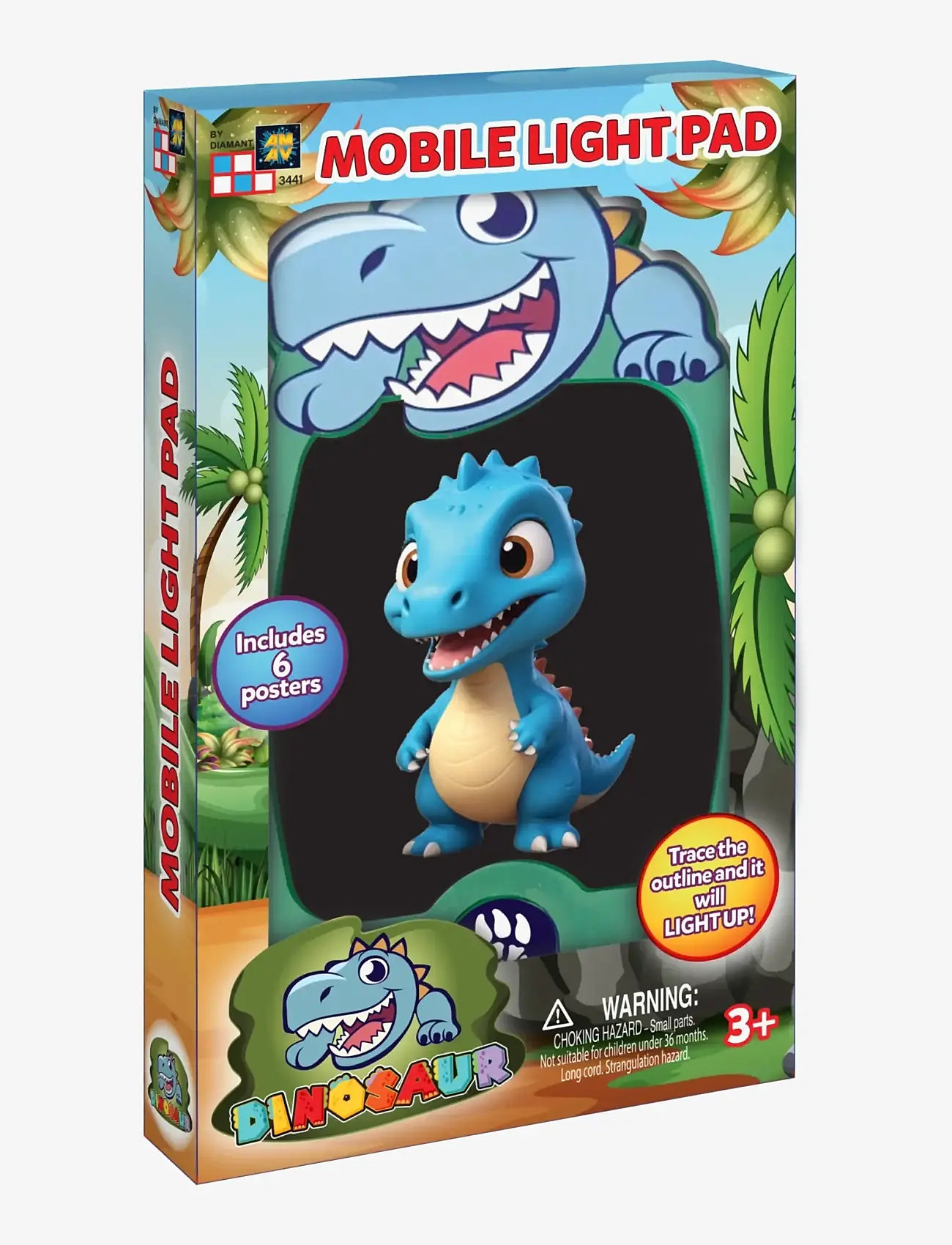 Glow Pad - Dinosaur Mobile Light Pad - tegnetavler - green - 1