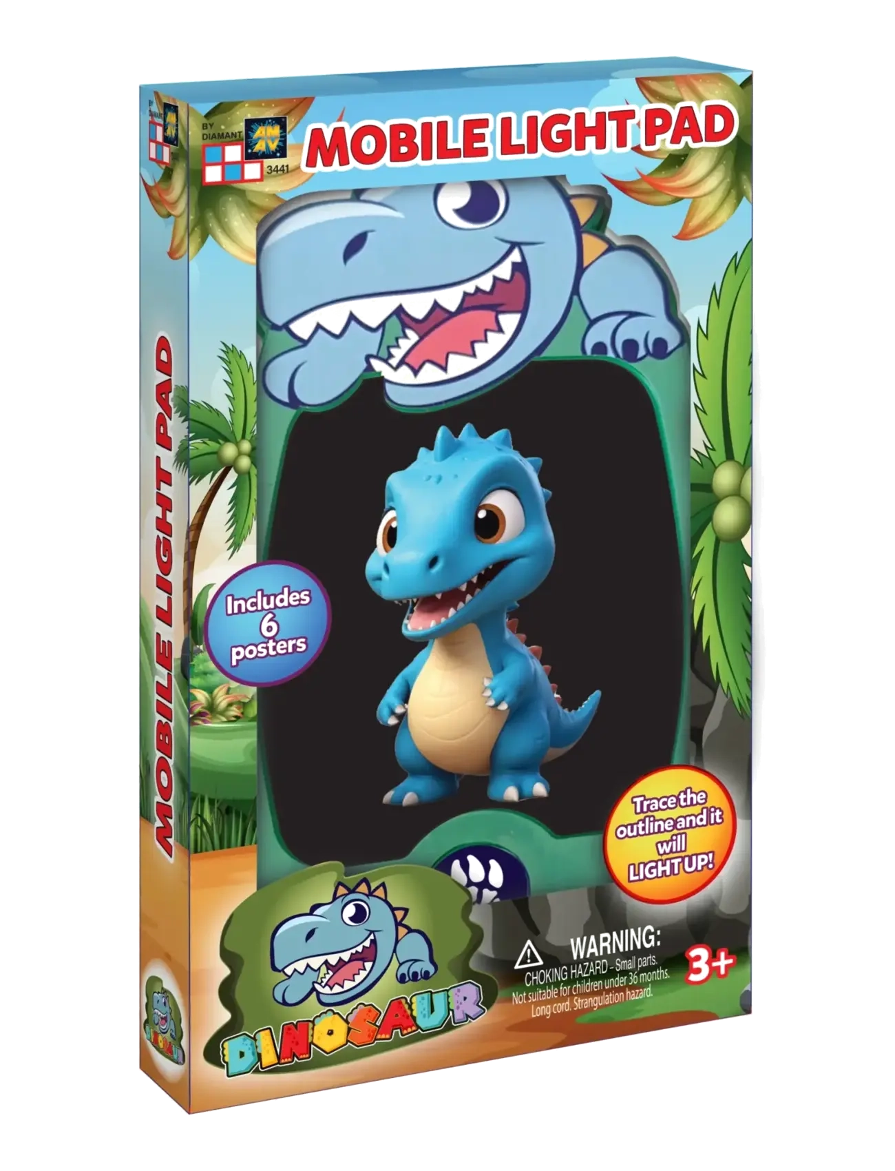 Glow Pad Dinosaur Mobile Light Pad - Rittavlor - GREEN / green