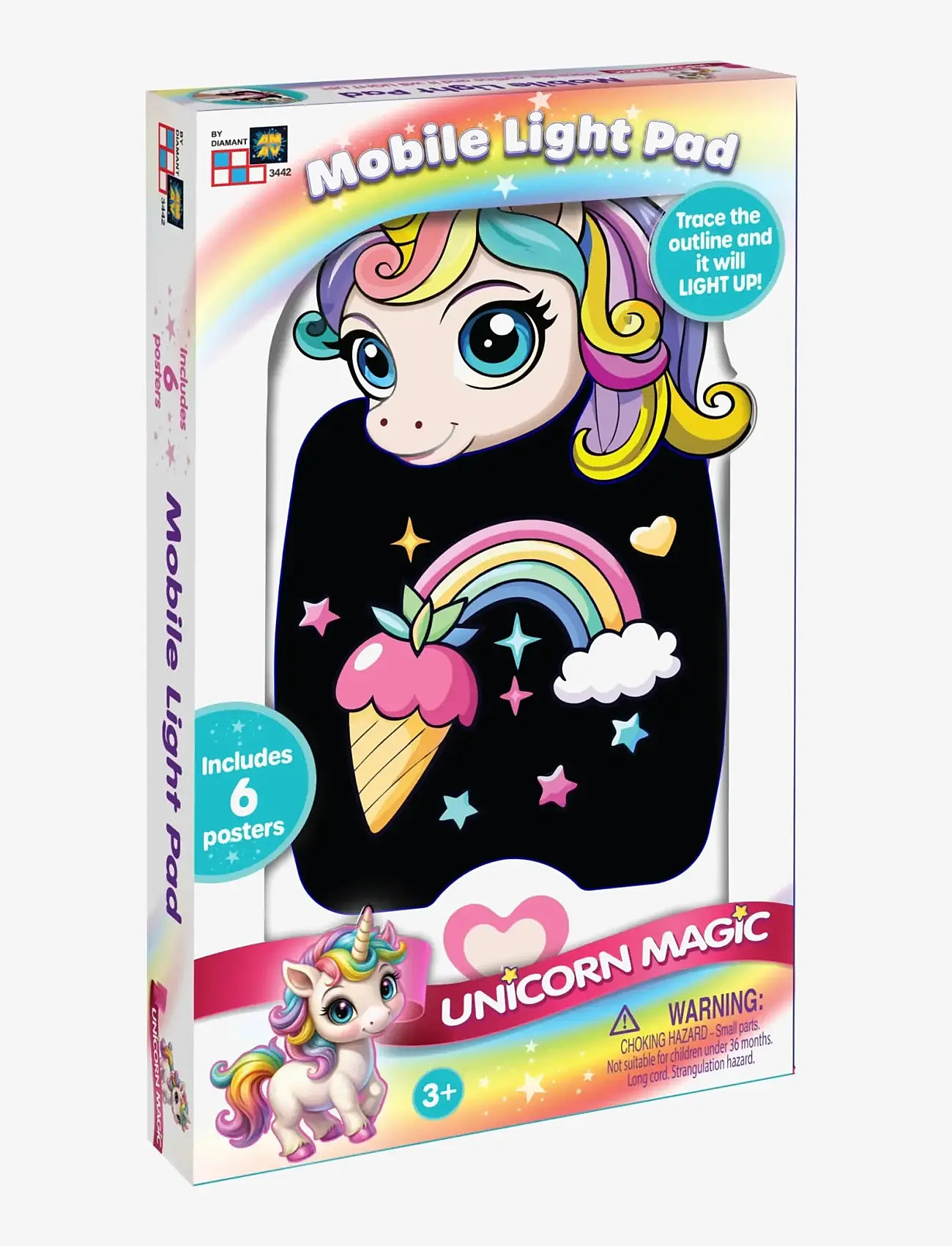 Glow Pad - Unicorn Mobile Light Pad - tegnetavler - white - 2