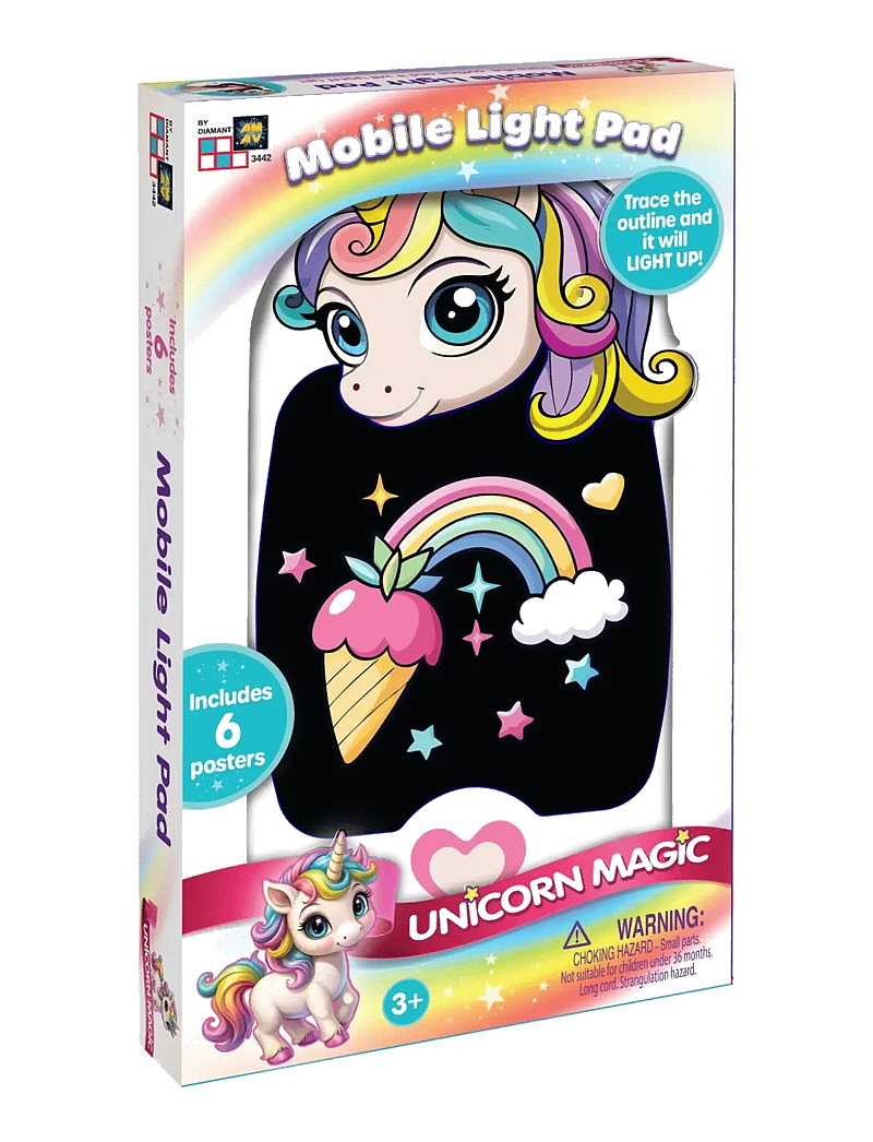 Glow Pad - Unicorn Mobile Light Pad - tegnetavler - white - 2
