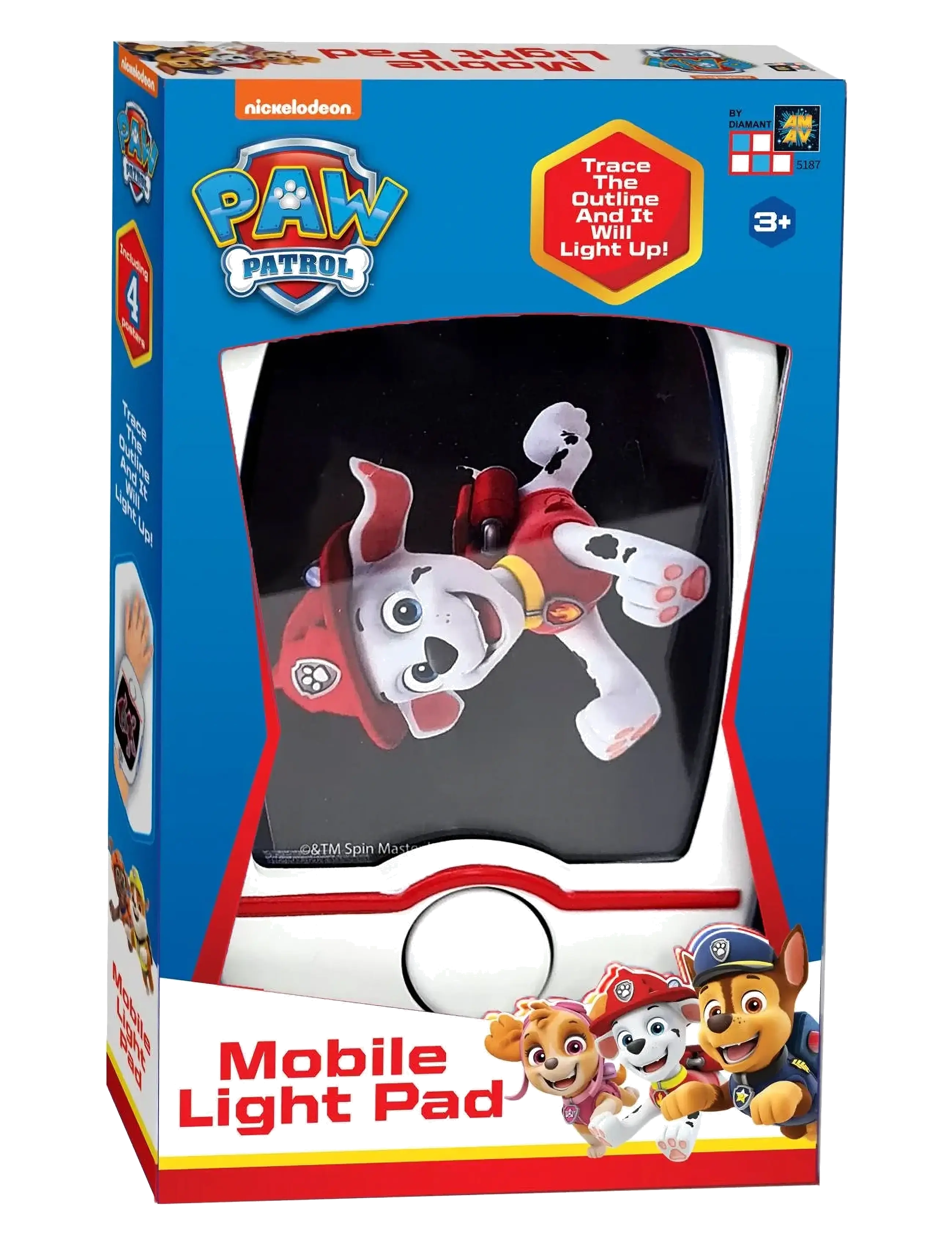 Glow Pad - Paw Patrol mobile light pad - Mobile Light Pad - rittavlor - multi coloured - 2