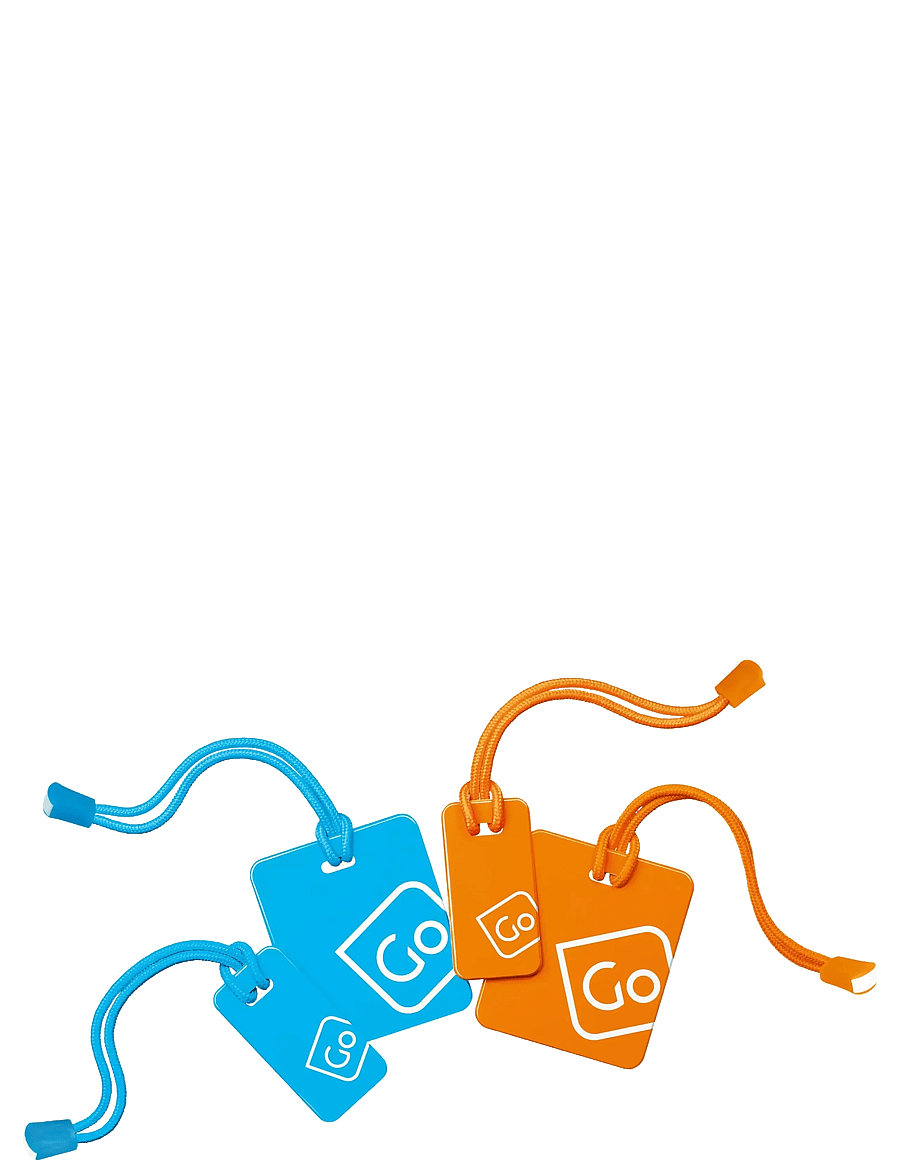 Go Travel - Luggage Tags Family Pack - bagagetiketter - blue - 0