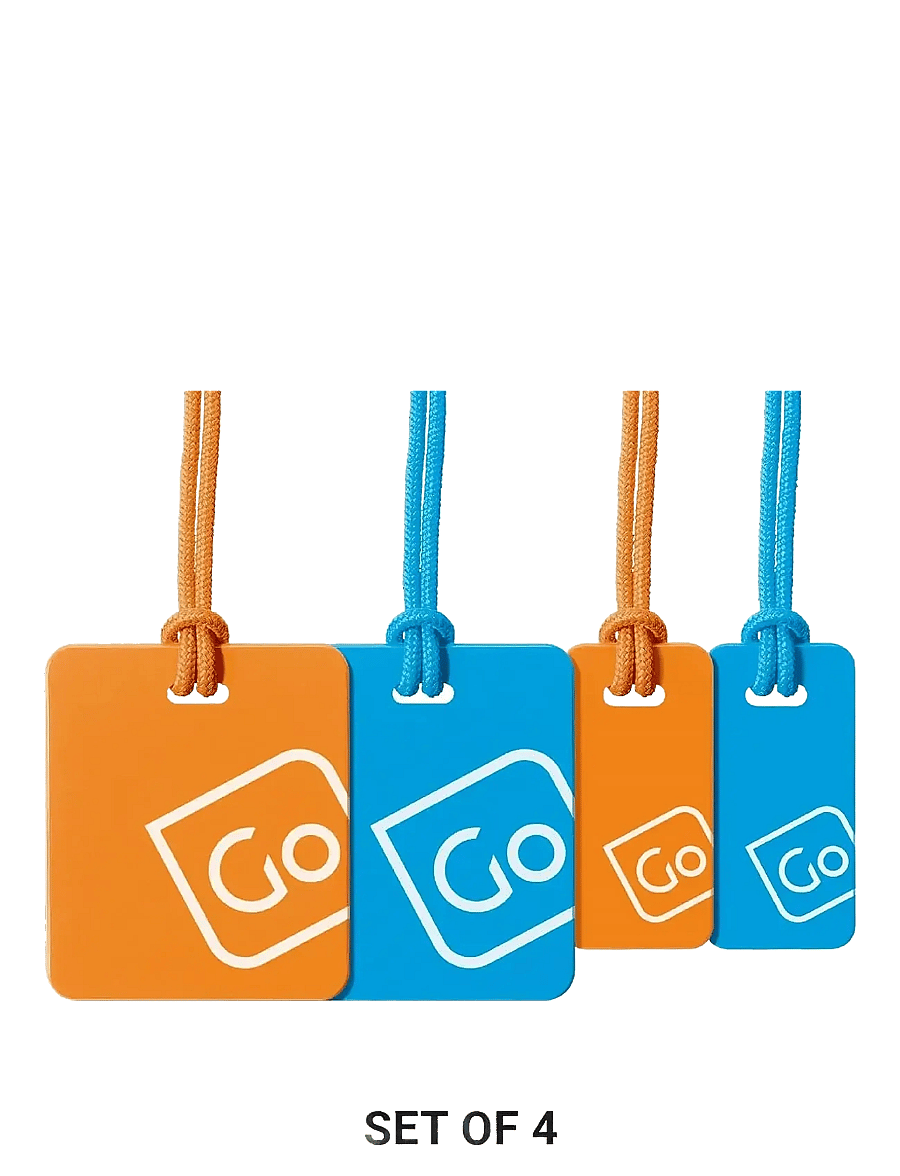 Go Travel - Luggage Tags Family Pack - bagagetiketter - blue - 1