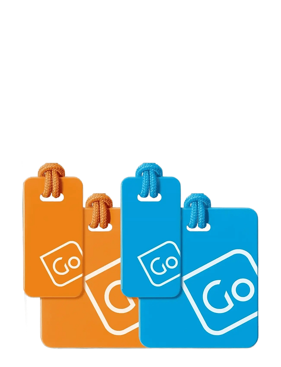 Go Travel - Luggage Tags Family Pack - bagagetiketter - blue - 3