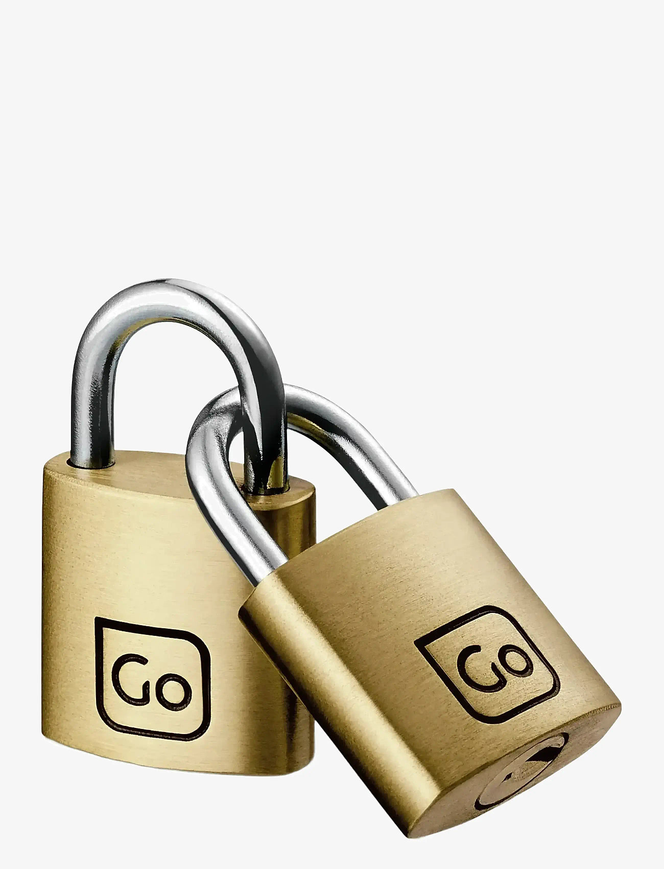 Go Travel - Brass Padlocks Twin Packs - travel accessories - brass - 0