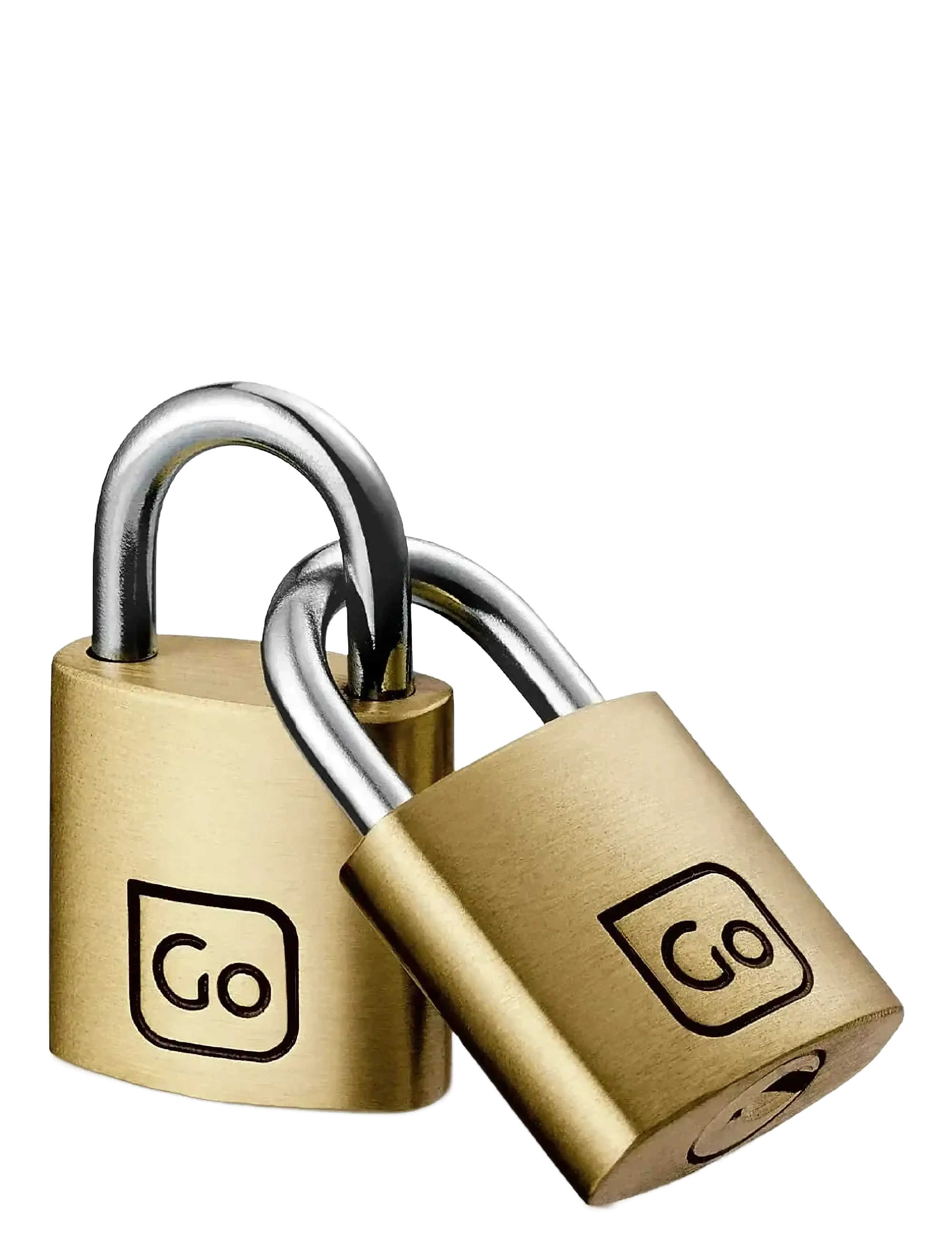 Go Travel - Brass Padlocks Twin Packs - travel locks - brass - 1