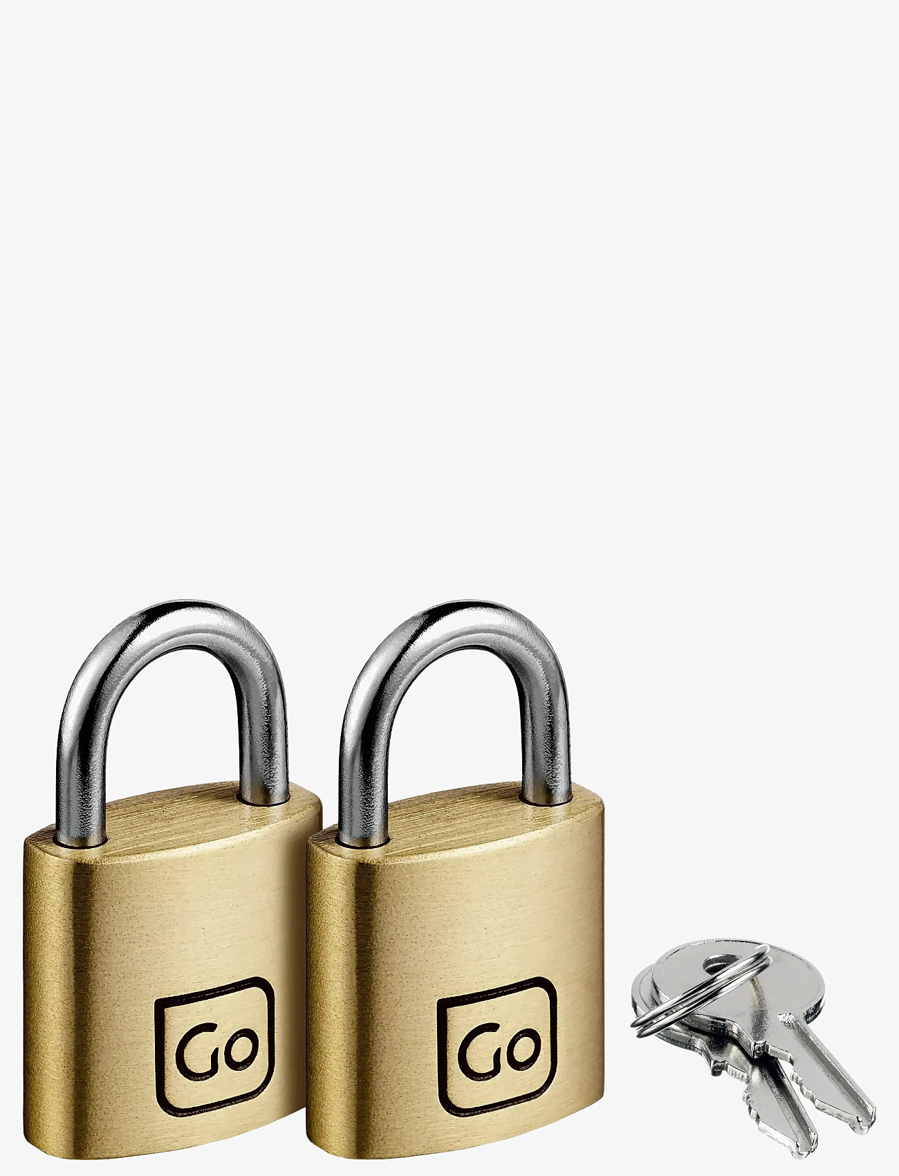 Go Travel - Brass Padlocks Twin Packs - travel accessories - brass - 2