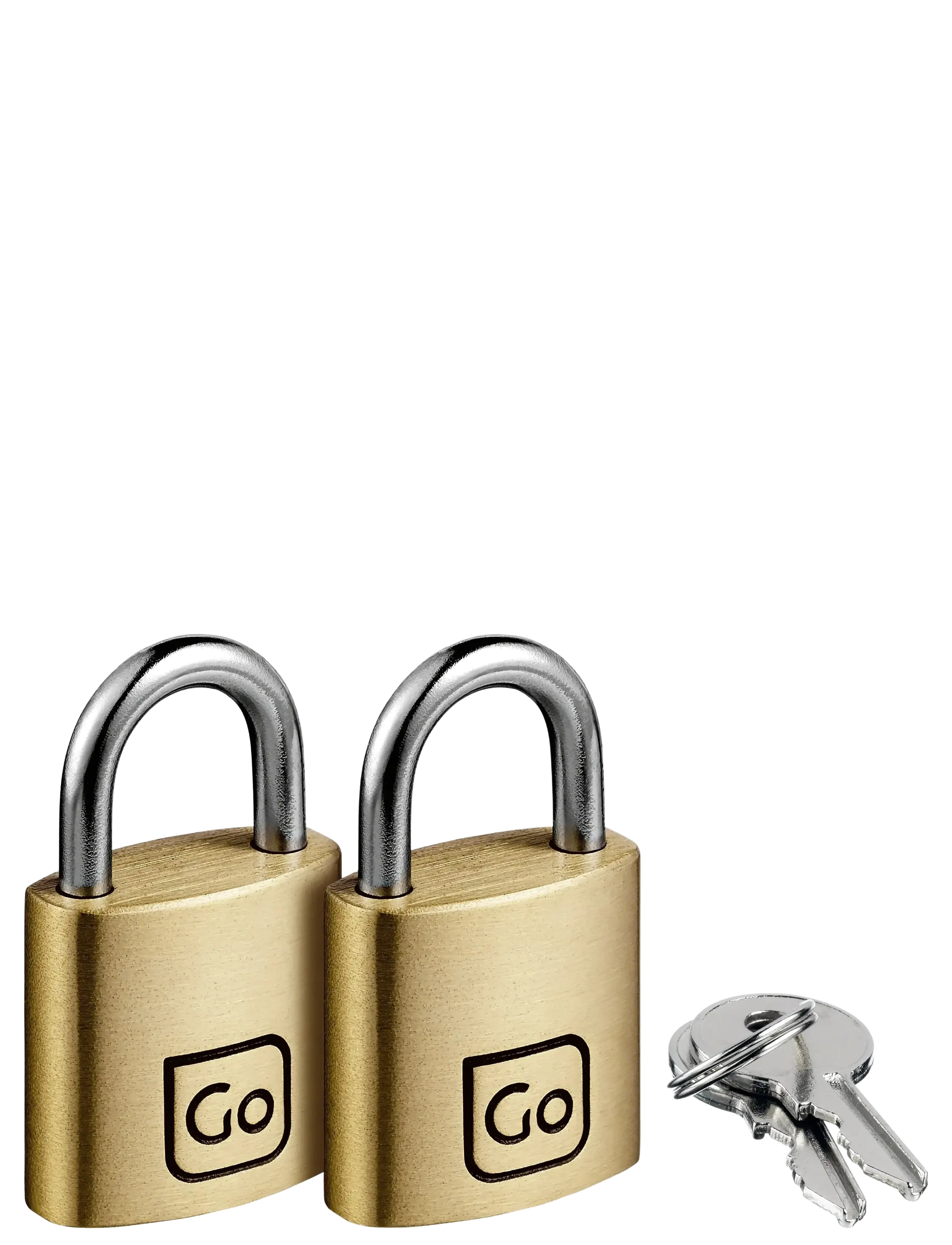 Go Travel - Brass Padlocks Twin Packs - travel locks - brass - 2