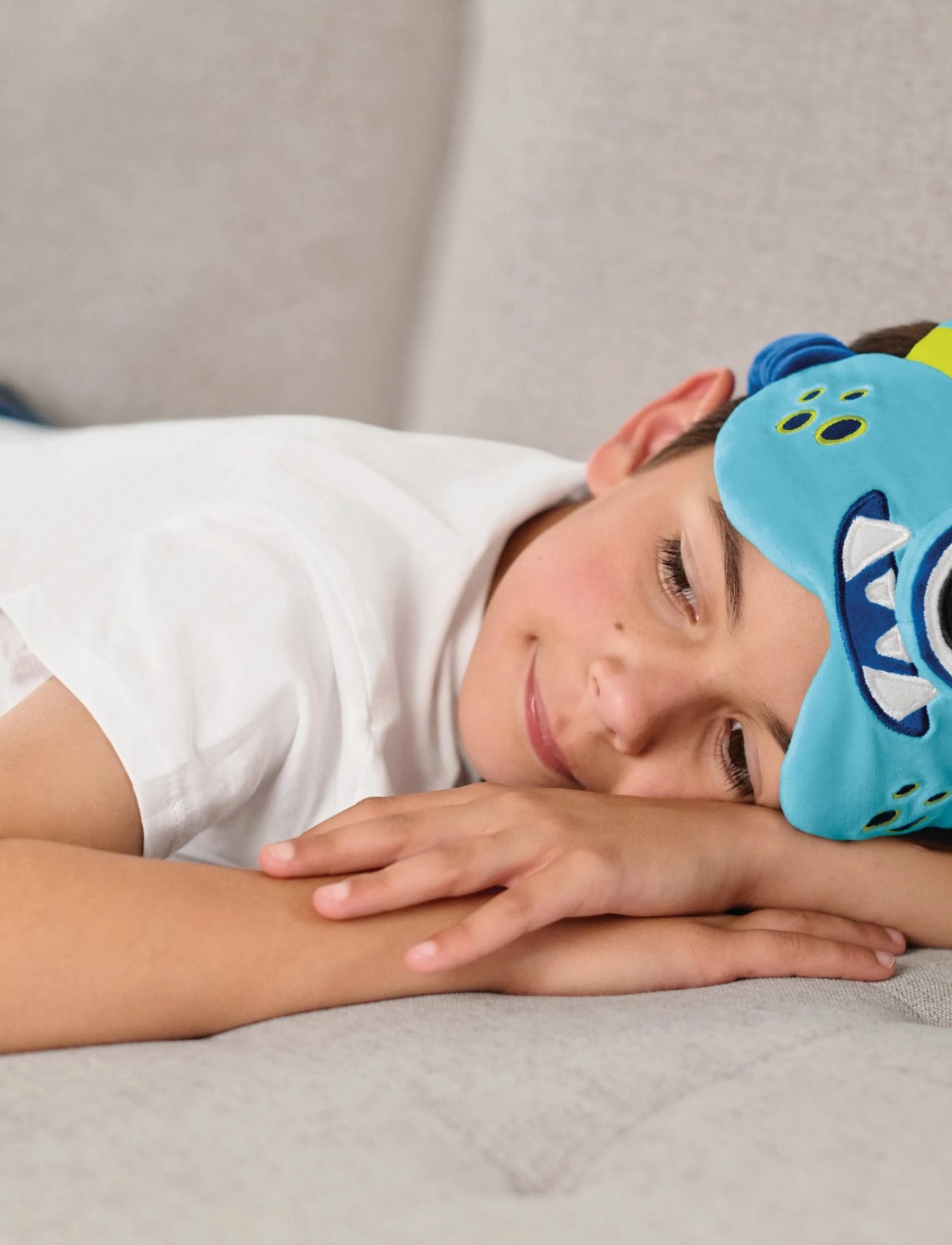 Go Travel Monster Snuggle Eye Mask, Monster Øjenmaske, Blå, Str: ONE SIZE