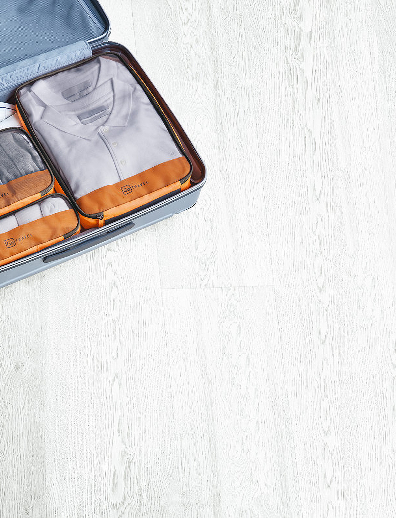 Go Travel - Triple Packing Cubes - travel accessories - orange - 0