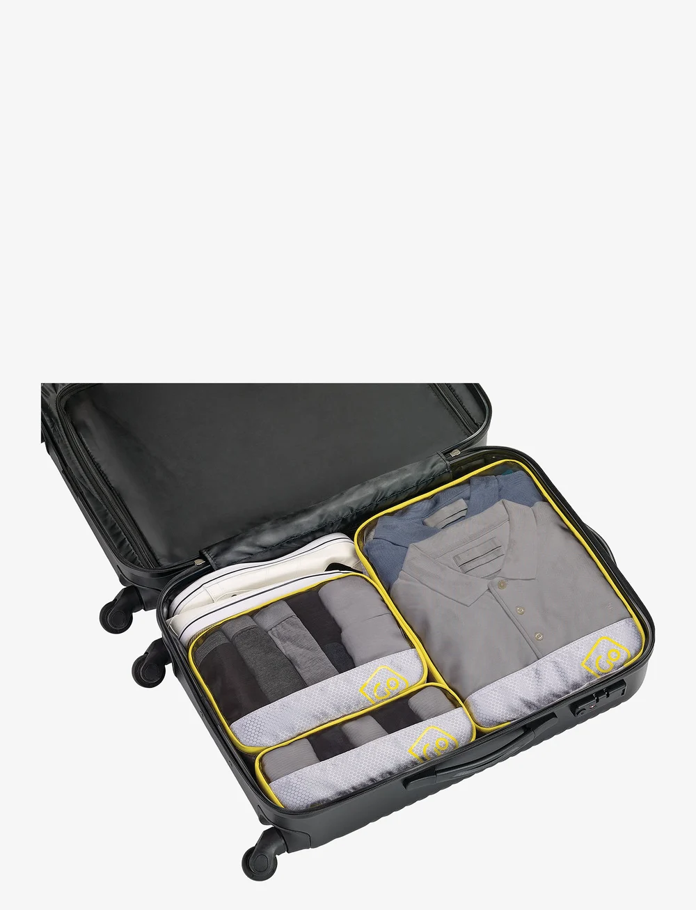 Go Travel - Triple Packing Cubes - reise-accessoires - yellow - 1
