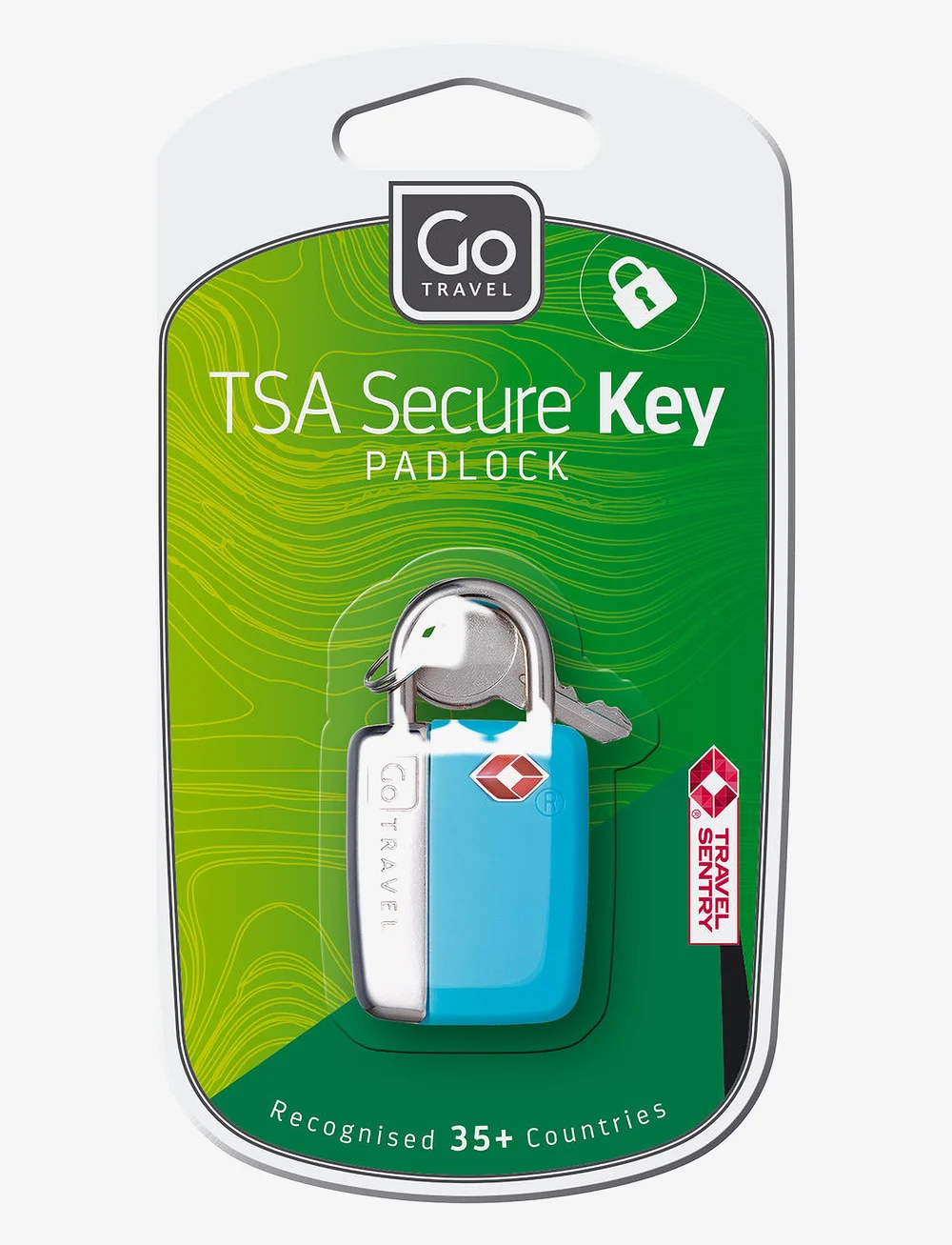 Go Travel - TSA Secure Key Padlock - shop efter anledning - blue - 3