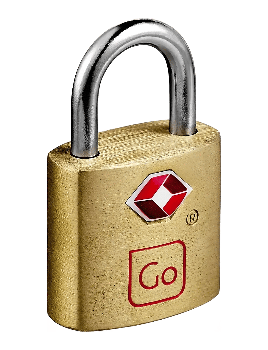 Go Travel - Classic Brass Key Twin Padlocks TSA - bagagelåse - brass - 1