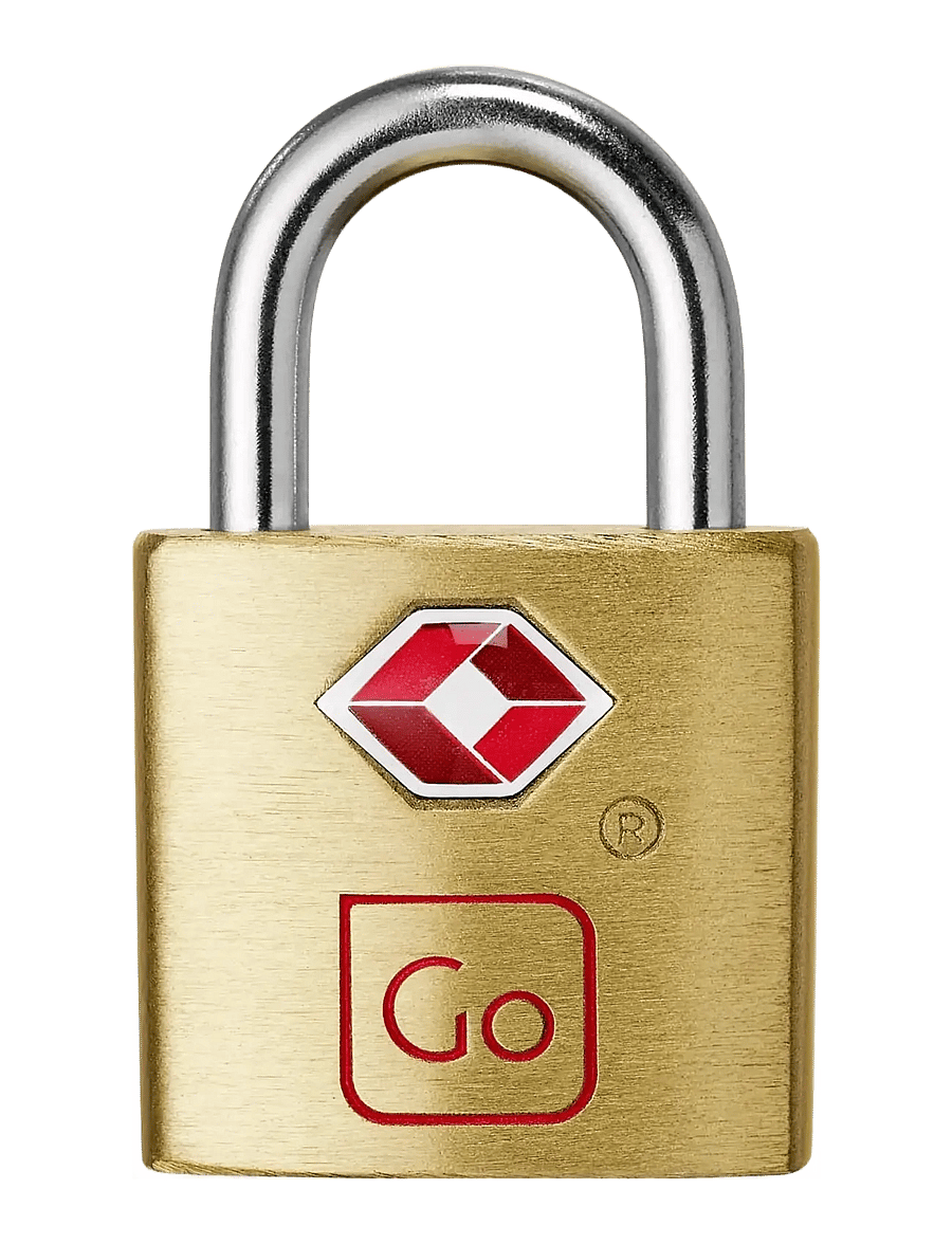 Go Travel - Classic Brass Key Twin Padlocks TSA - bagagelåse - brass - 2