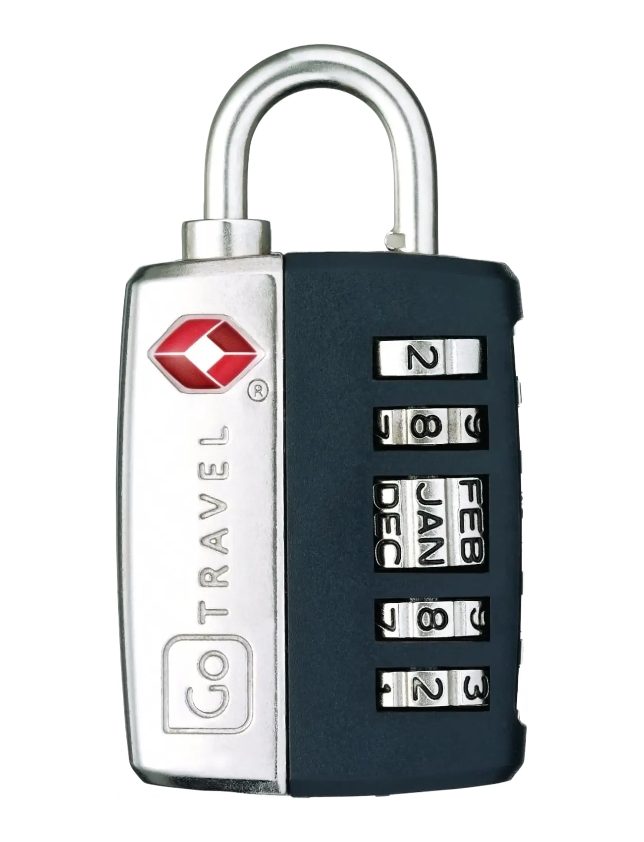 Go Travel My Date Padlock Tsa, One Size, Accessories, Silber - Locks, Frauen