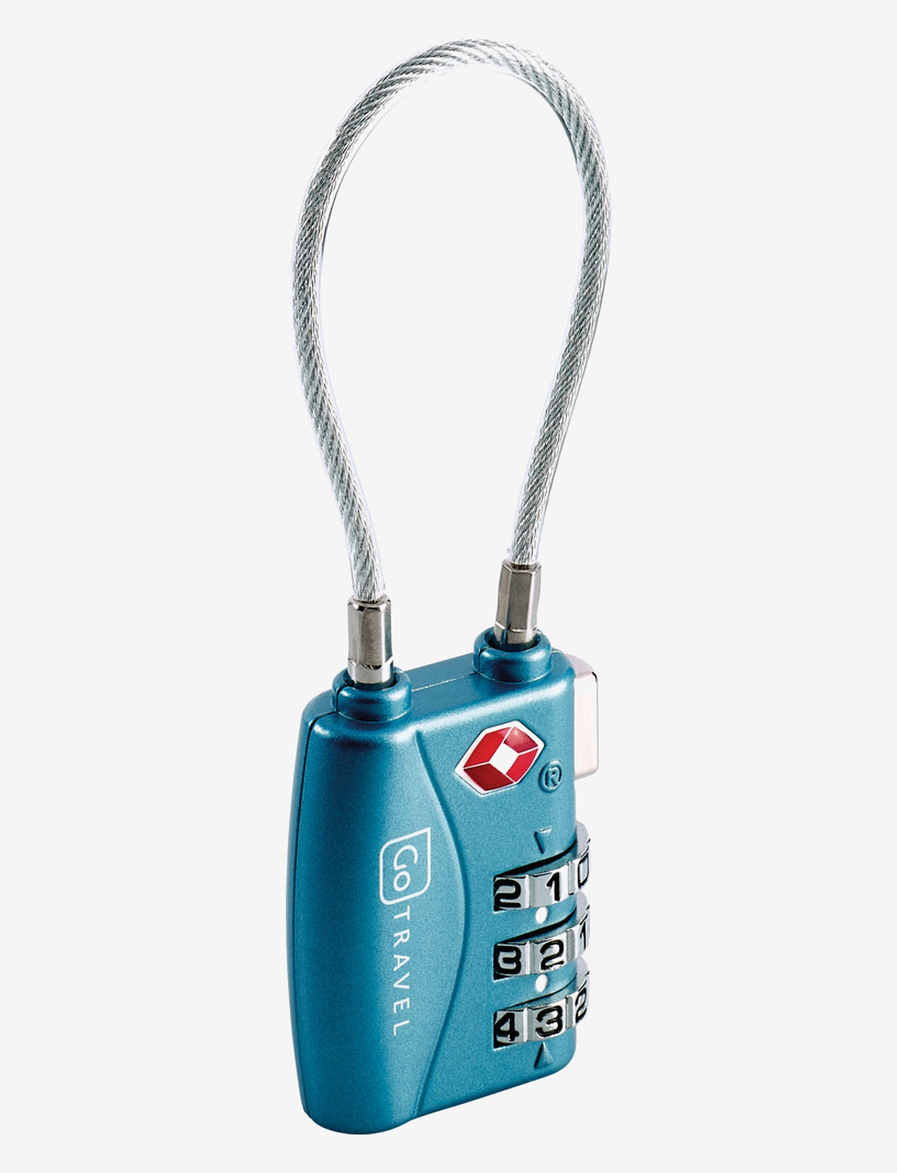 Go Travel - TSA Combi Cable Padlocks - reisartikelen - silver - 2