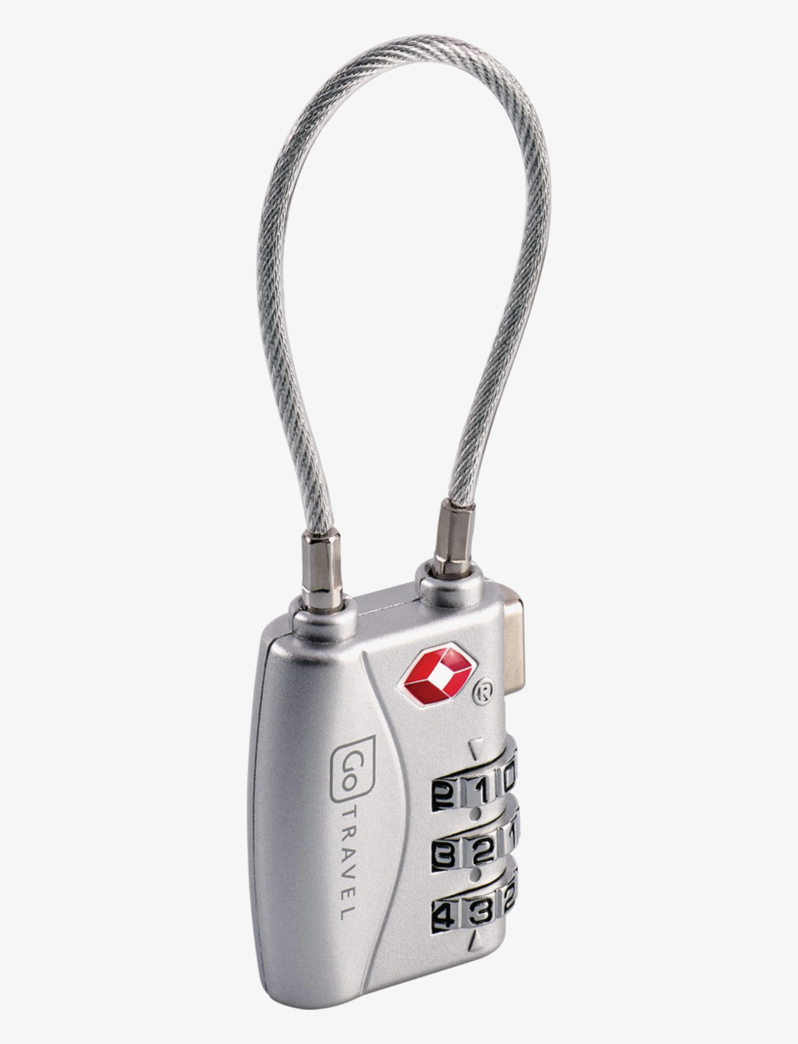 Go Travel - TSA Combi Cable Padlocks - silver - 3