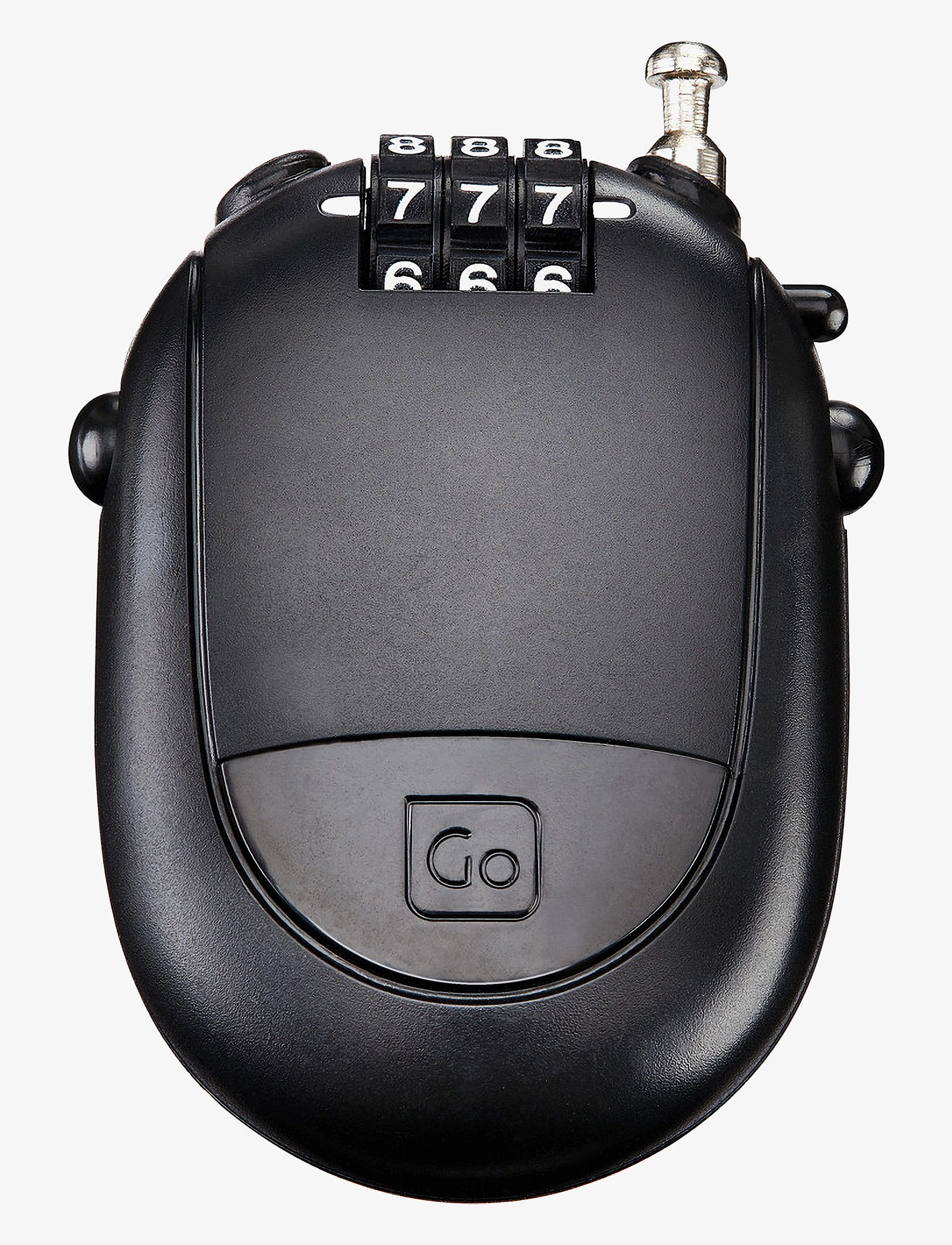 Go Travel - Retractable Cable Padlock - reisezubehör - black - 2