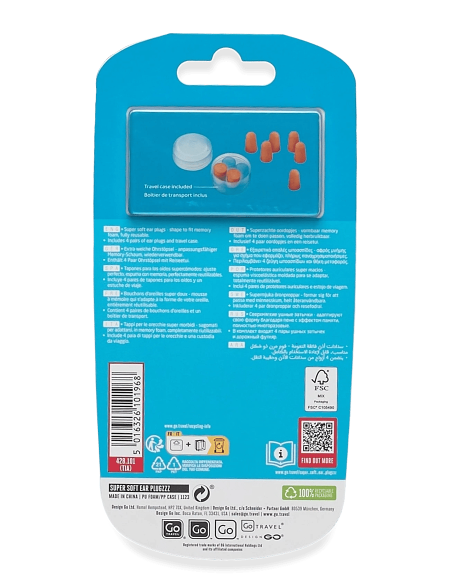 Go Travel - Super Soft Ear Plugs - toilettenartikel - blue - 2