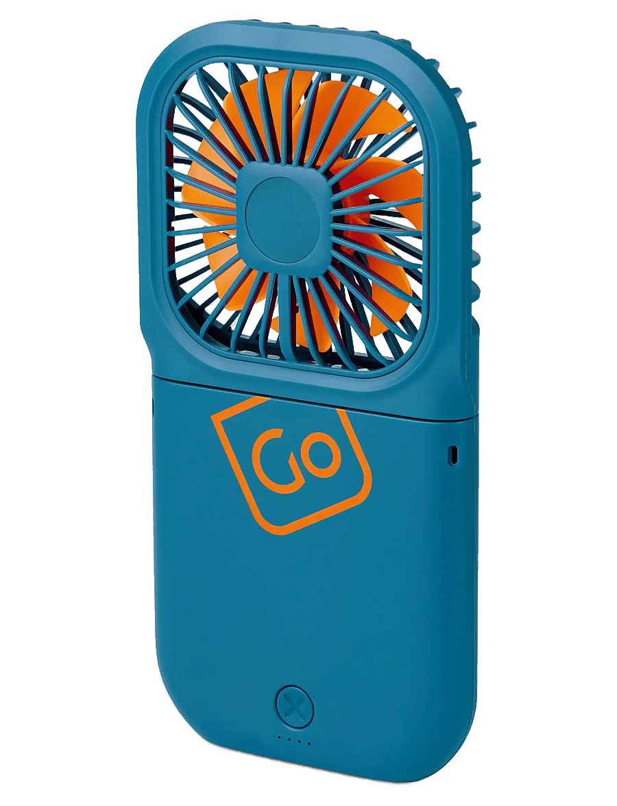 Go Travel - Folding Fan - blue - 2