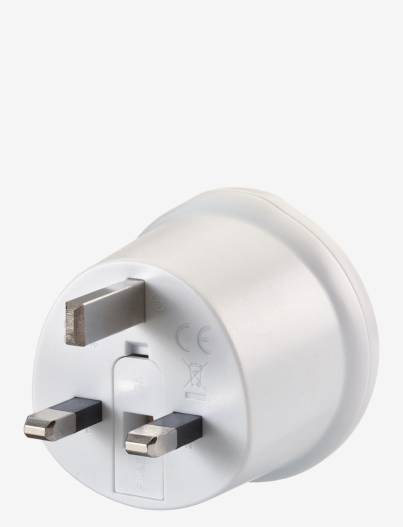 Go Travel - EU-UK Adaptor - tech & utility accessories - white - 1