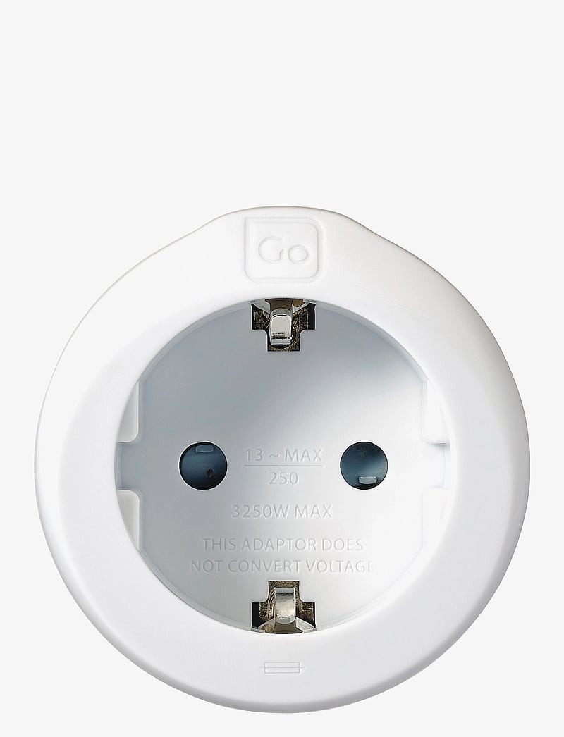 Go Travel - EU-UK Adaptor - tech & utility accessories - white - 2