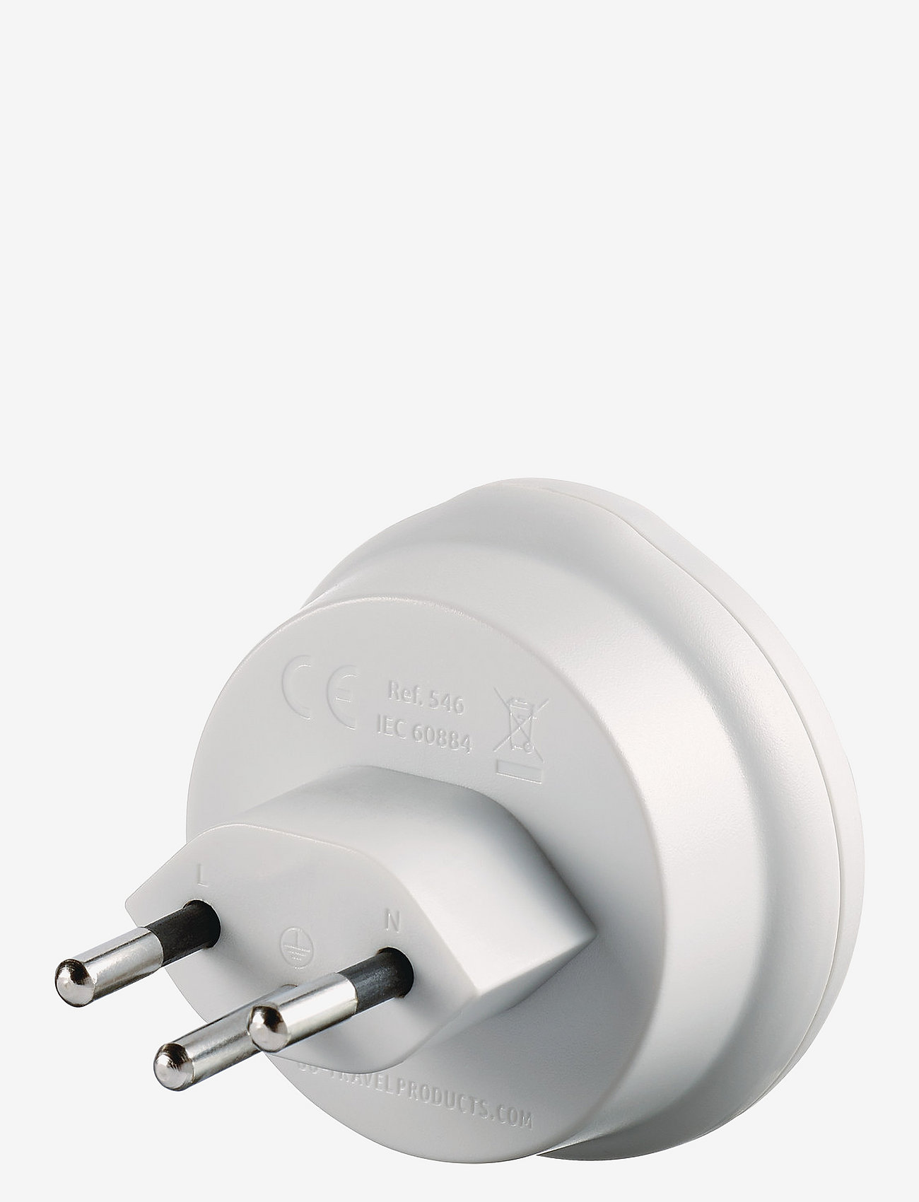 Go Travel - EU-Swiss/Italy Adaptor - teknologi- og praktisk tilbehør - white - 1