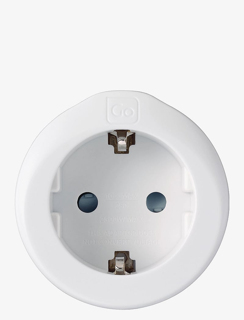 Go Travel - EU-Swiss/Italy Adaptor - teknologi- og praktisk tilbehør - white - 2