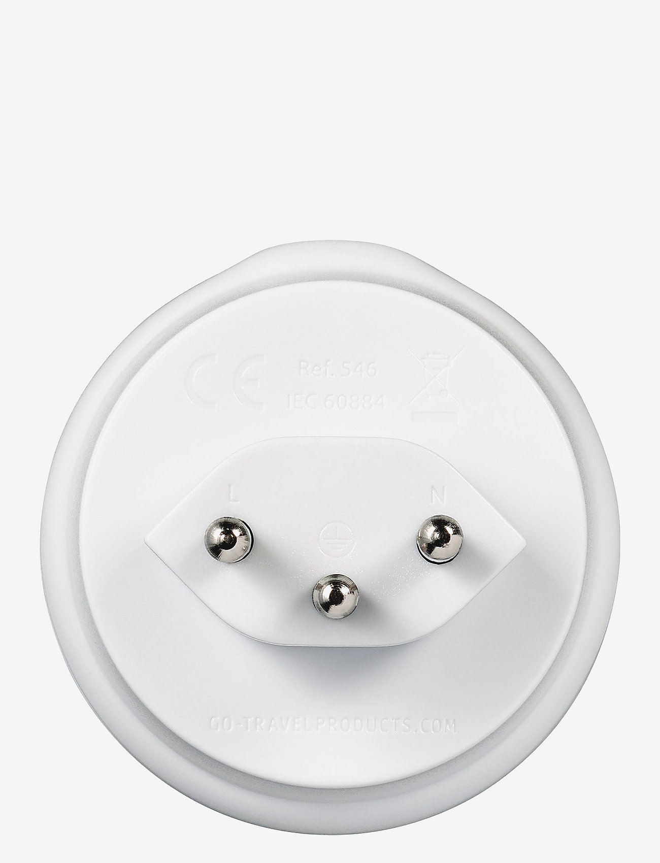 Go Travel - EU-Swiss/Italy Adaptor - teknologi- og praktisk tilbehør - white - 3