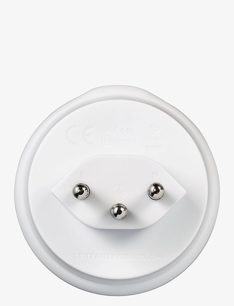 Go Travel - EU-Swiss/Italy Adaptor - teknologi- og praktisk tilbehør - white - 3