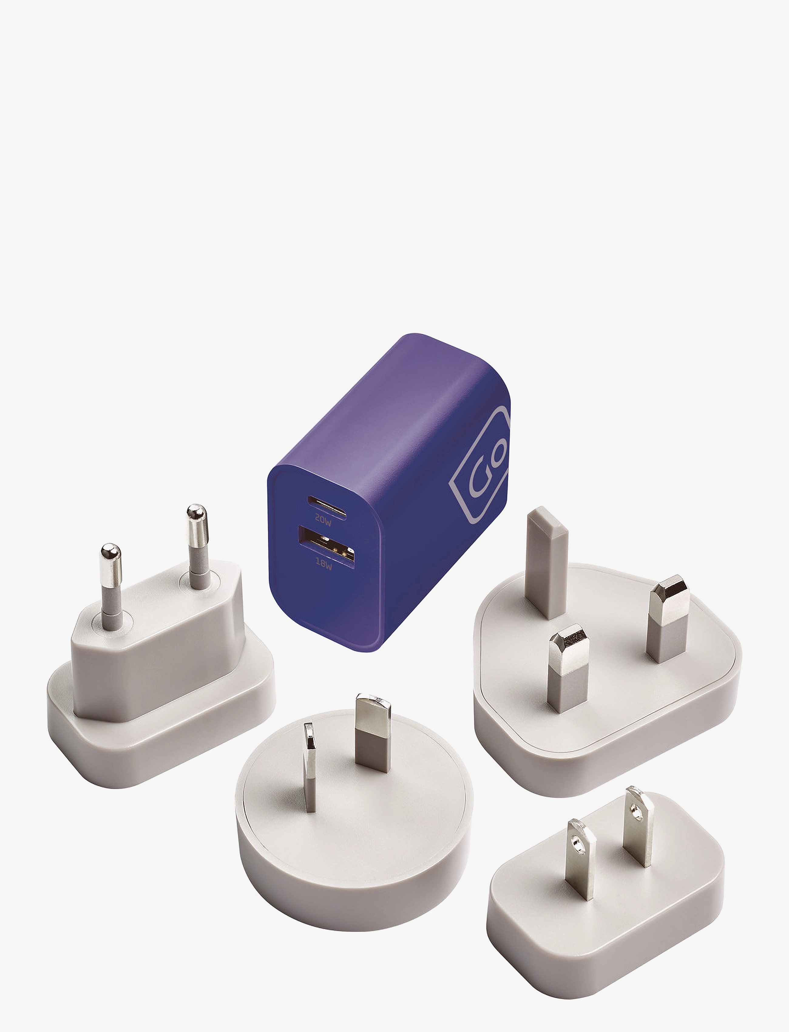 Go Travel Worldwide Usb-A & Usb-C Charger, One Size, Mobile Accessories-covers, Blau - Chargers Cables, Frauen