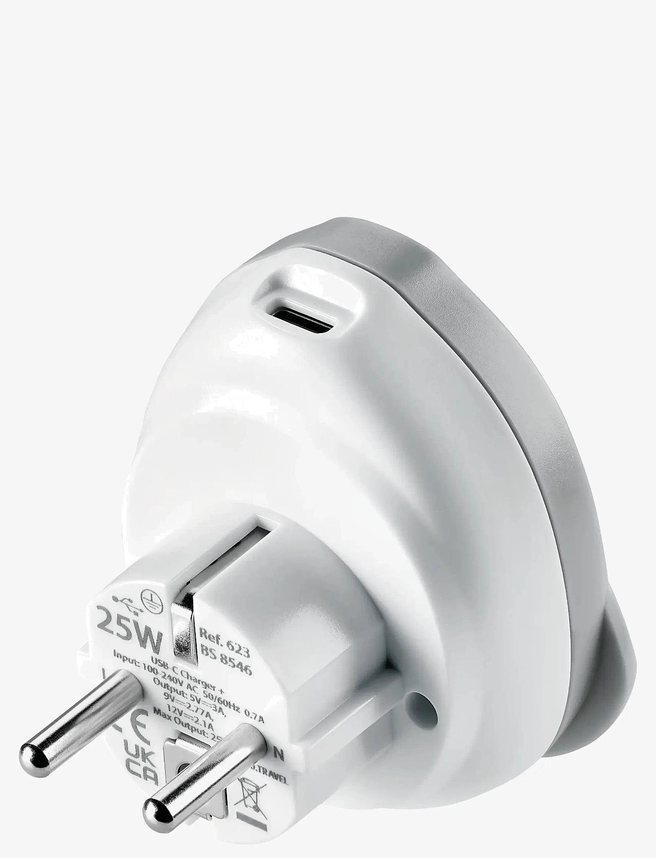 Go Travel - World - EU USB-C Adaptor + (25W) - shoppa efter tillfälle - white - 3