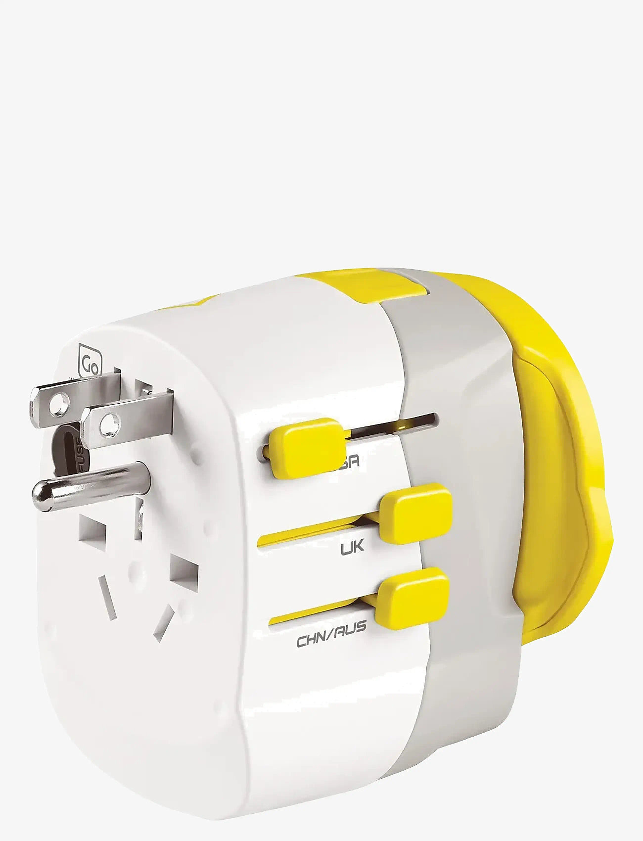 Go Travel - Worldwide adaptor + USB - reise-accessoires - white - 0