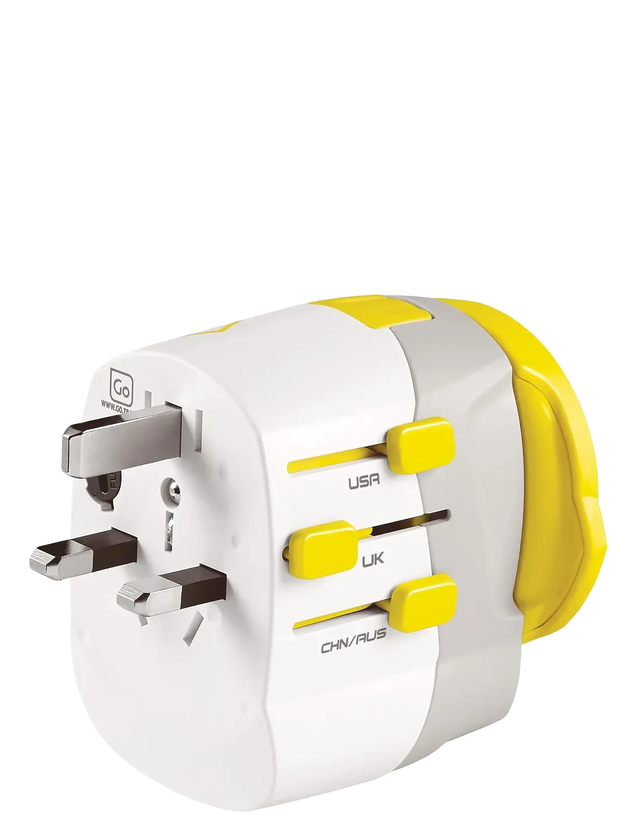 Go Travel - Worldwide adaptor + USB - funkcionāli piederumi - white - 1