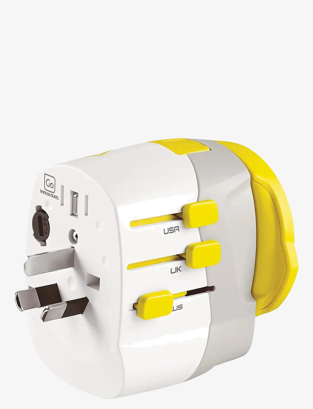 Go Travel - Worldwide adaptor + USB - reise-accessoires - white - 2