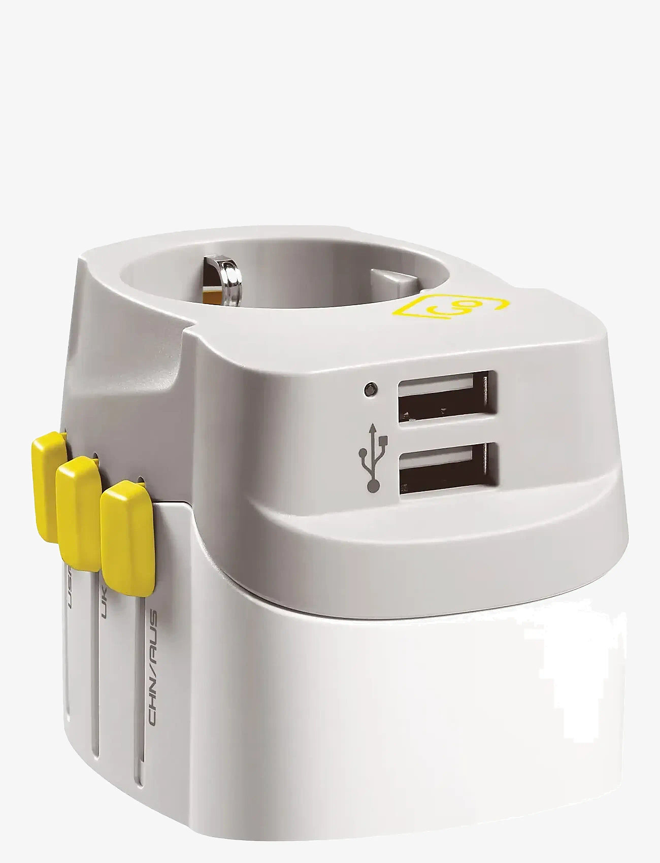 Go Travel - Worldwide adaptor + USB - reise-accessoires - white - 3