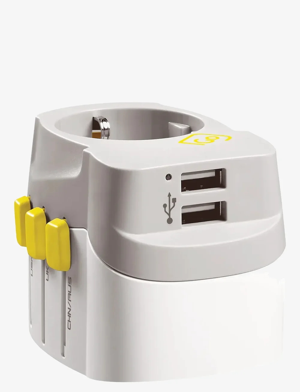 Go Travel - Worldwide adaptor + USB - shop efter anledning - white - 3