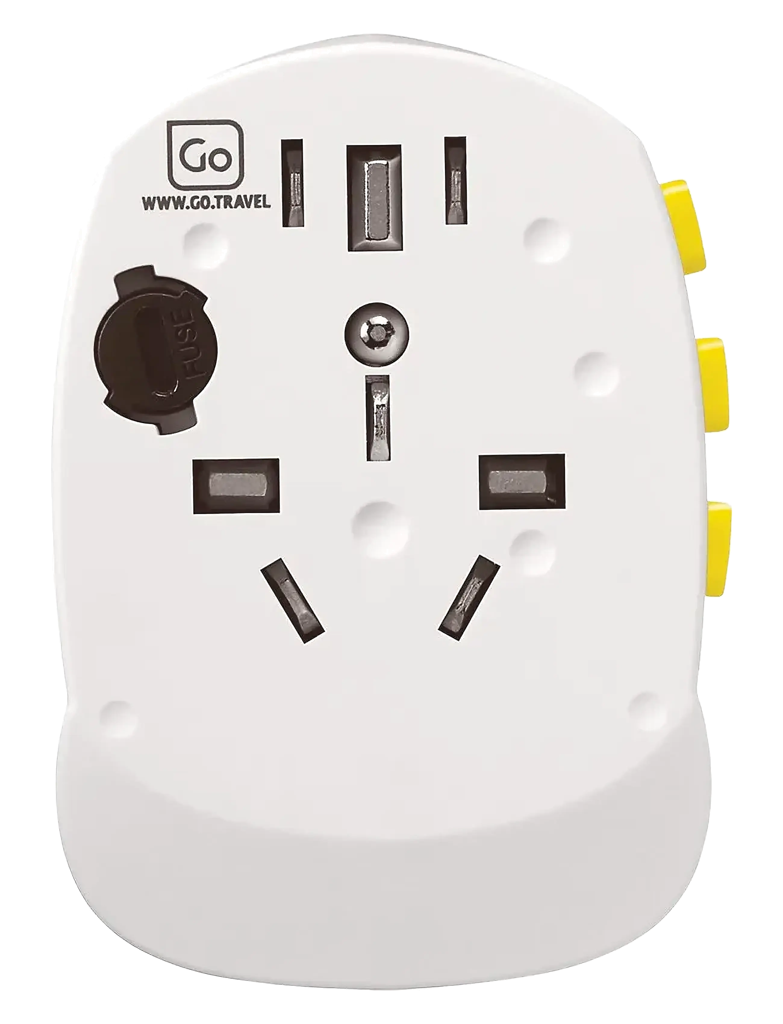 Go Travel - Worldwide adaptor + USB - funkcionāli piederumi - white - 5