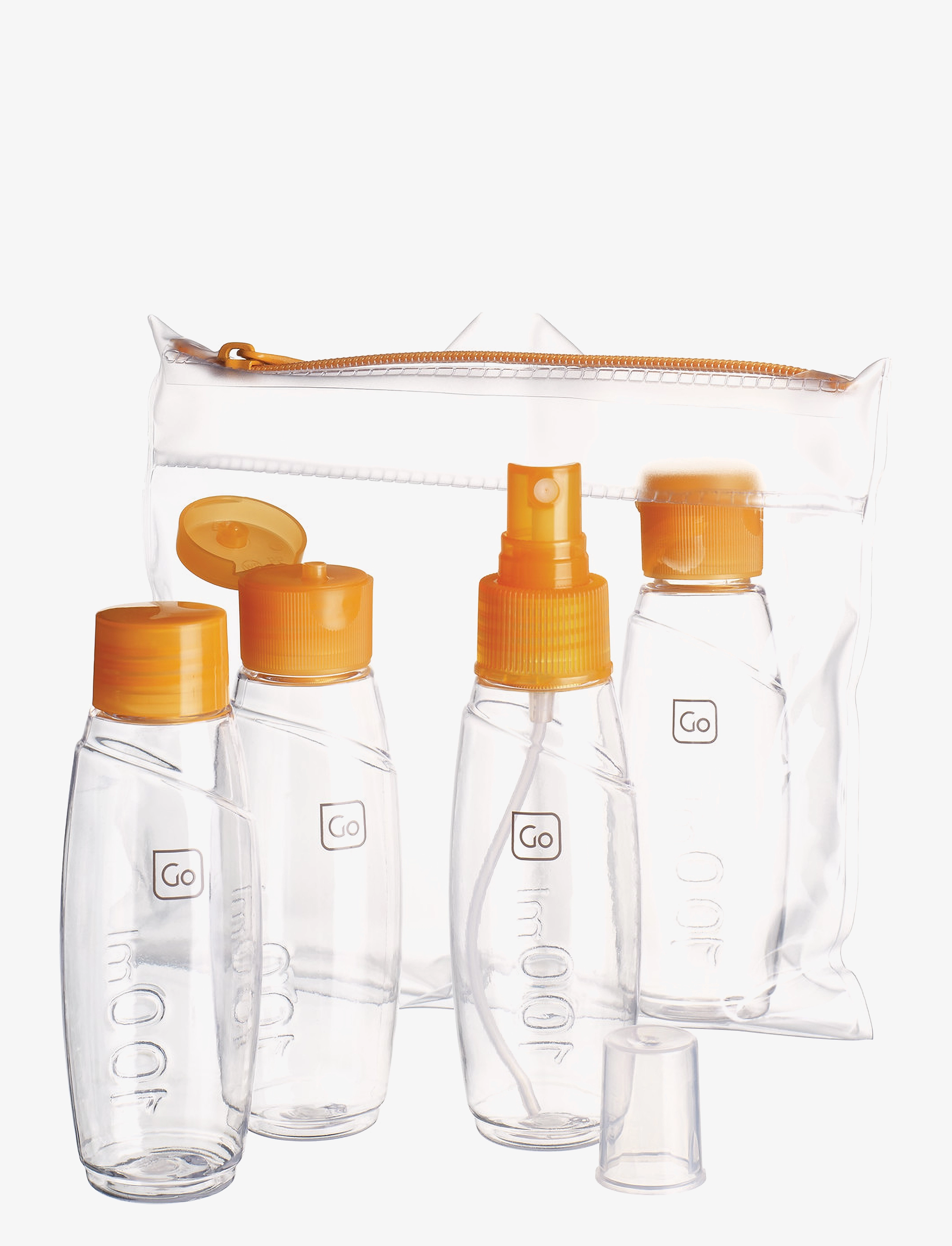 GO TRAVEL Cabin Bottle Set Orange - One Size - Damen