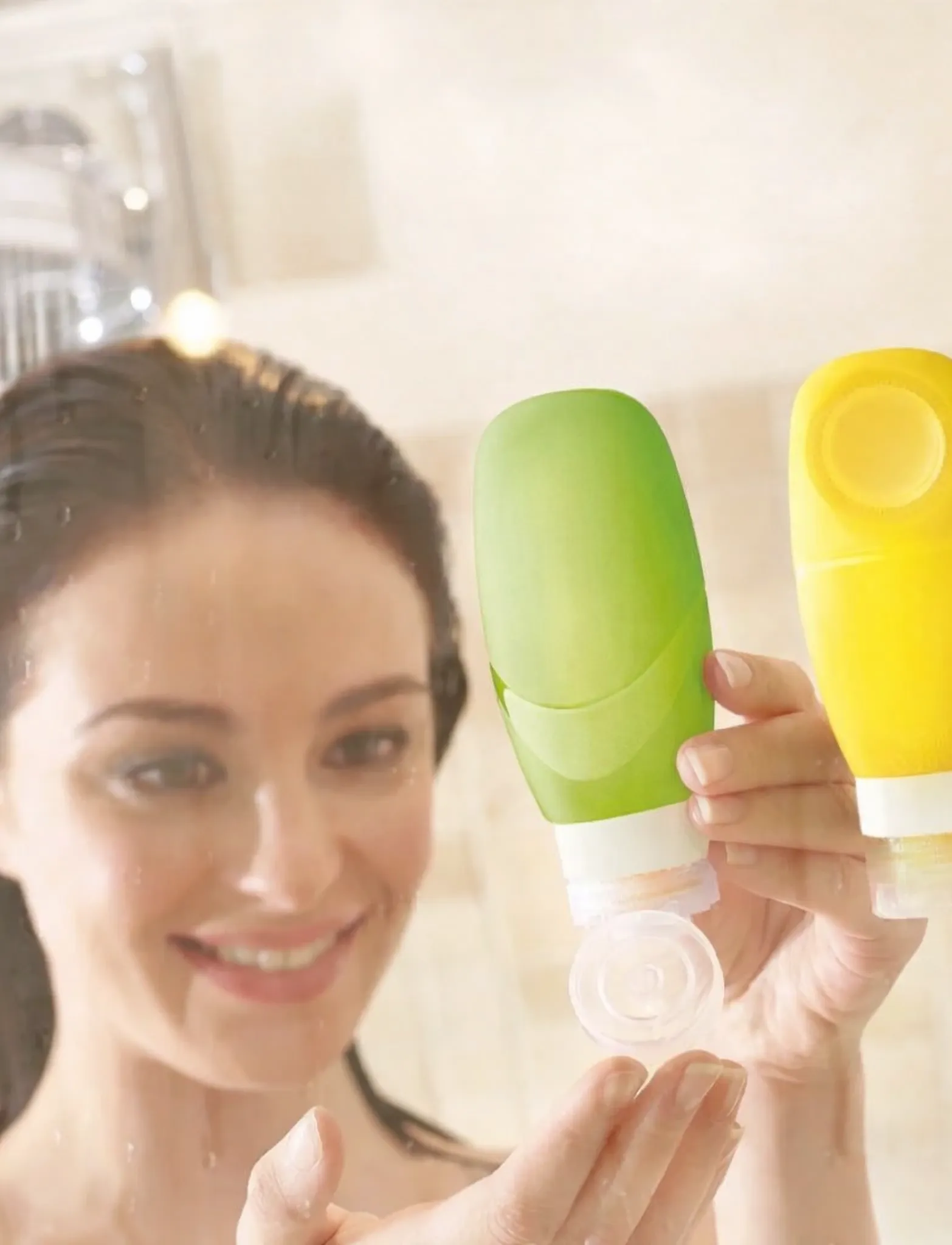 Go Travel Duo Squeezy Bottles (100ml), One Size, Yellow, Tasker > Rejsetilbehør, Herre