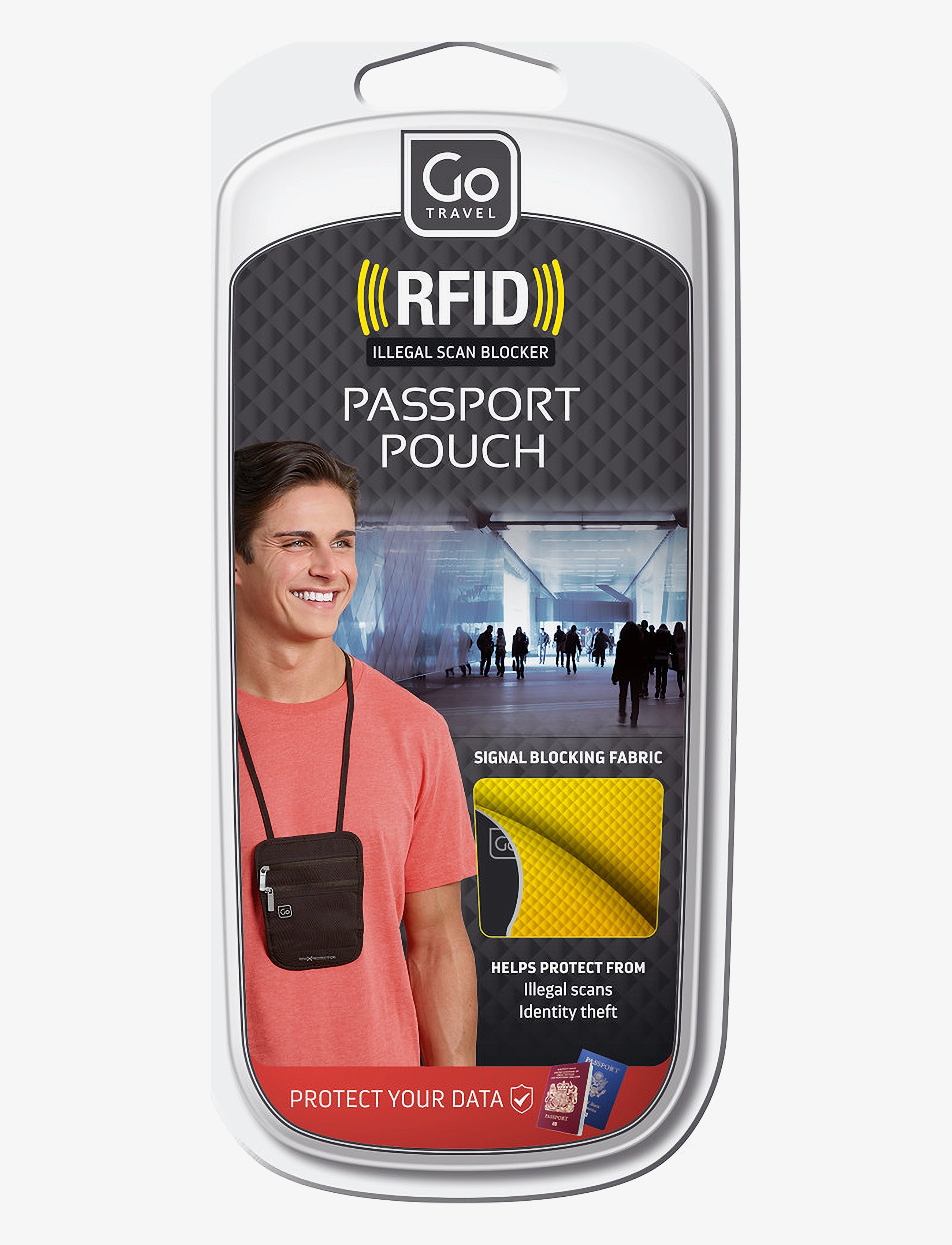 Go Travel - Passport Pouch RFID - matkatarvikkeet - black - 4