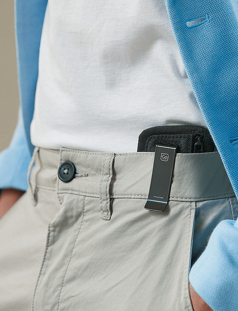 Go Travel - The Clip Pouch RFID - punge - black - 0