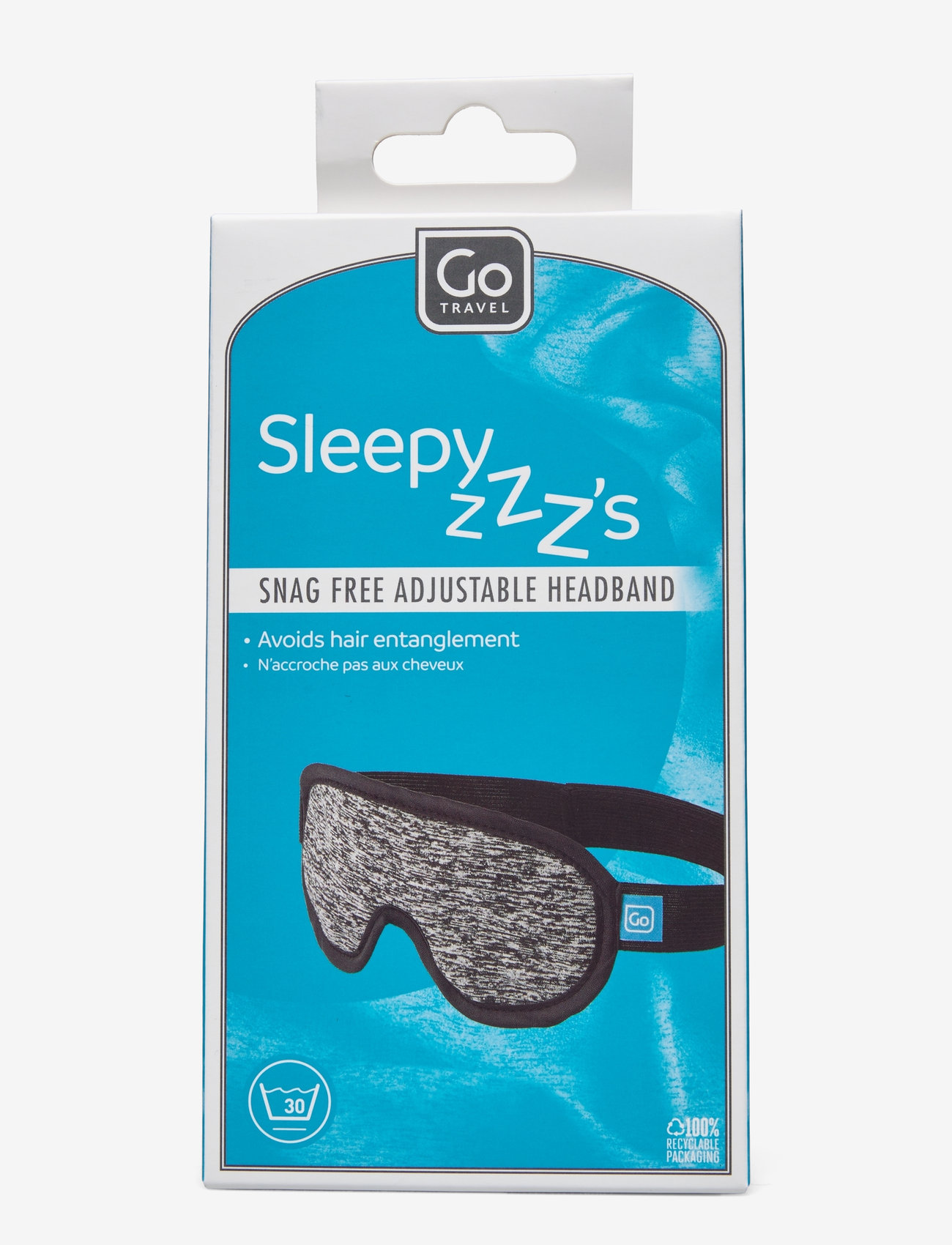 Go Travel - Sleepy ZZZs - sovmasker - grey w. blue - 0