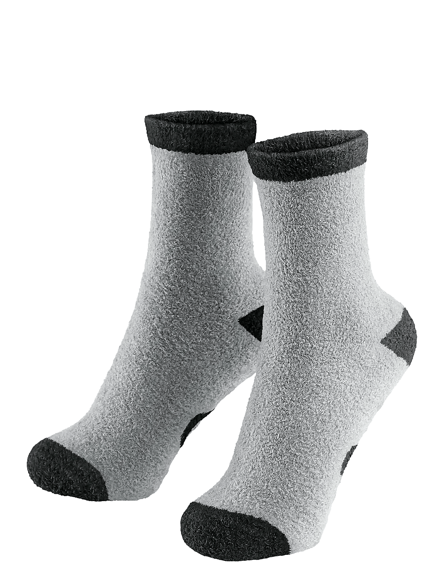 Go Travel - Everyday Fluffy Sockzzz - klasiskas zeķes - grey - 0