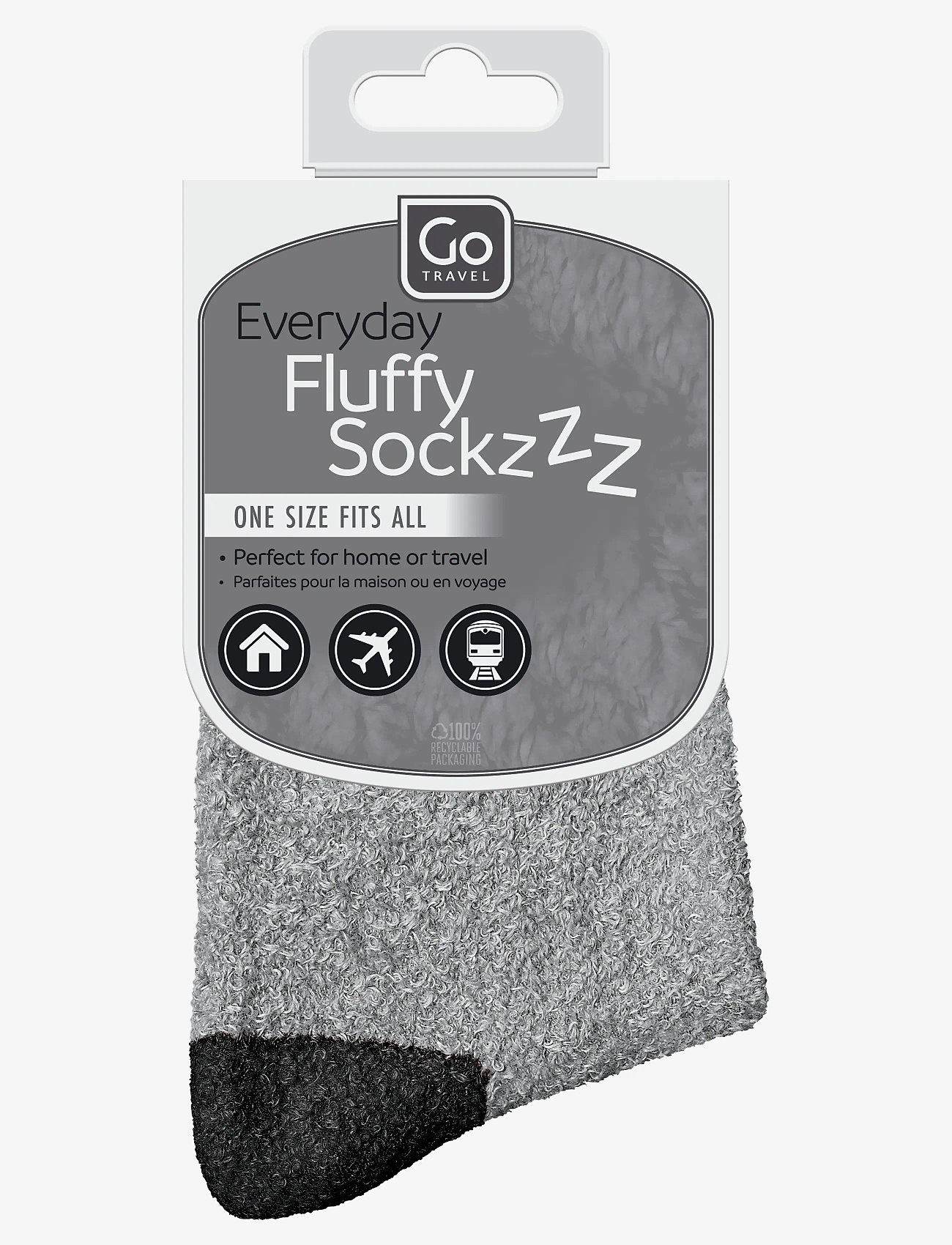 Go Travel - Everyday Fluffy Sockzzz - crew-socken - grey - 1