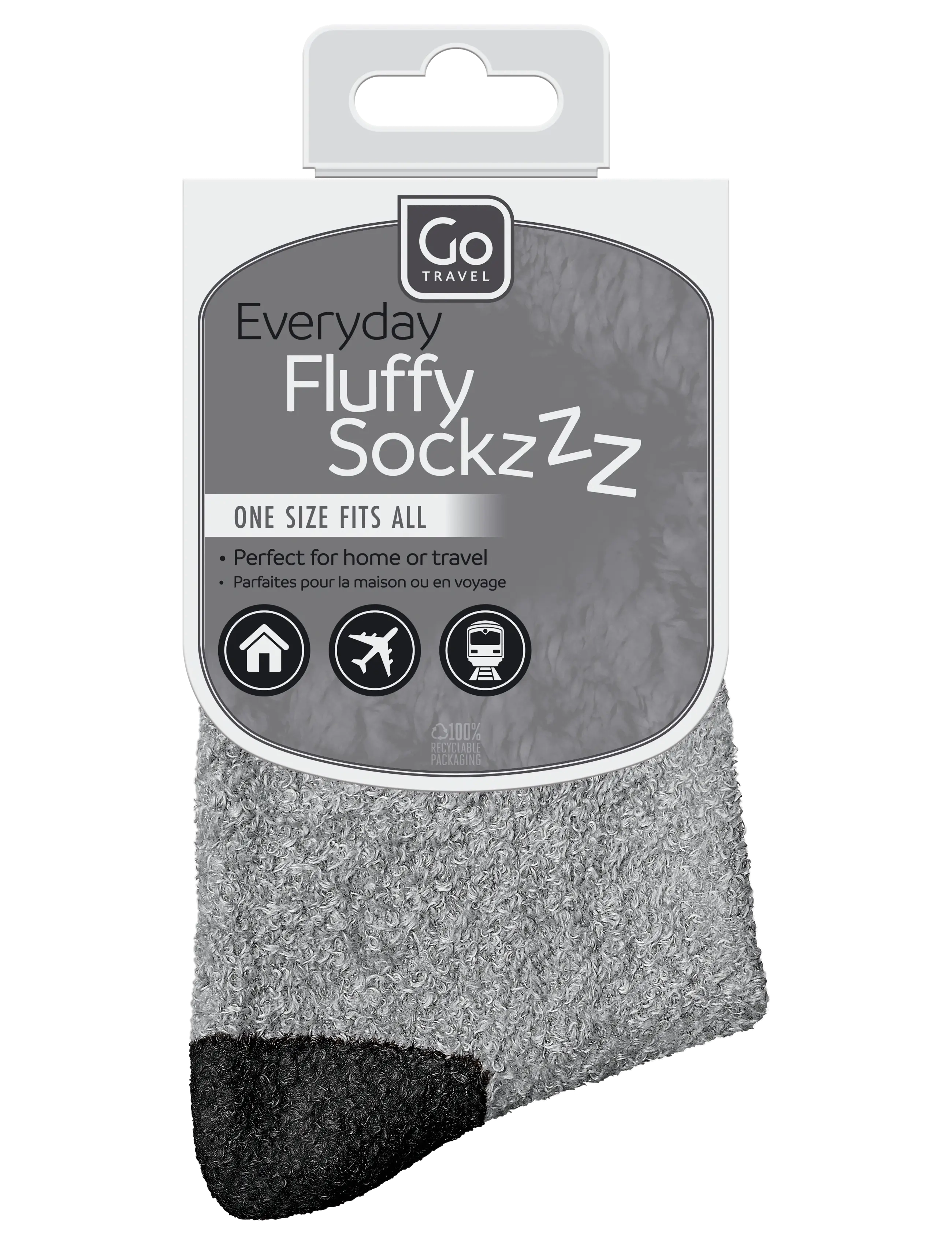 Go Travel - Everyday Fluffy Sockzzz - klasiskas zeķes - grey - 1