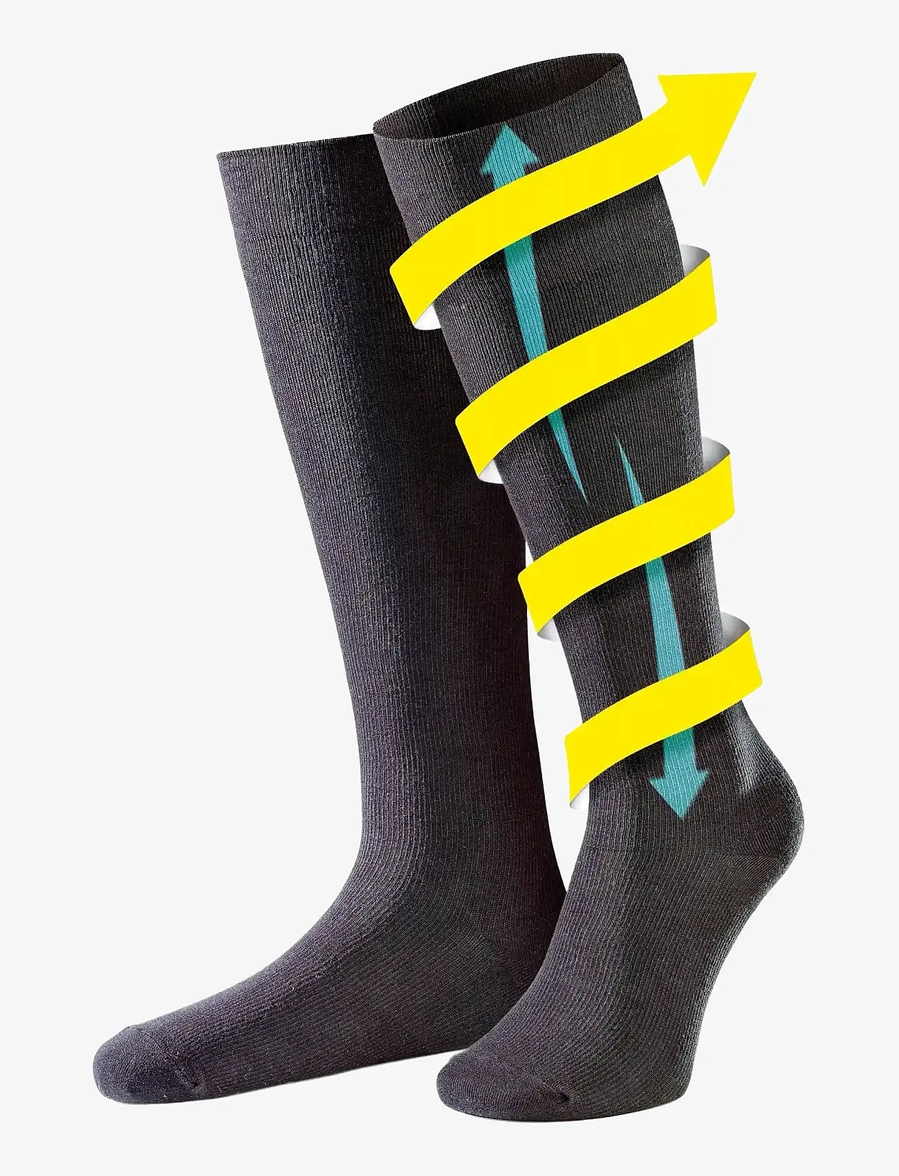 Go Travel - Flight Socks Black (M) - shop efter anledning - black - 1